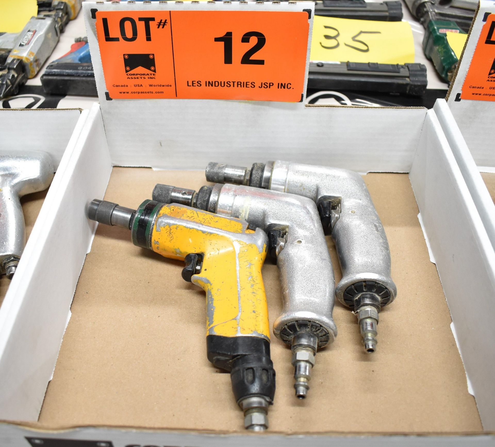 LOT/ (3) PNEUMATIC SCREWDRIVERS