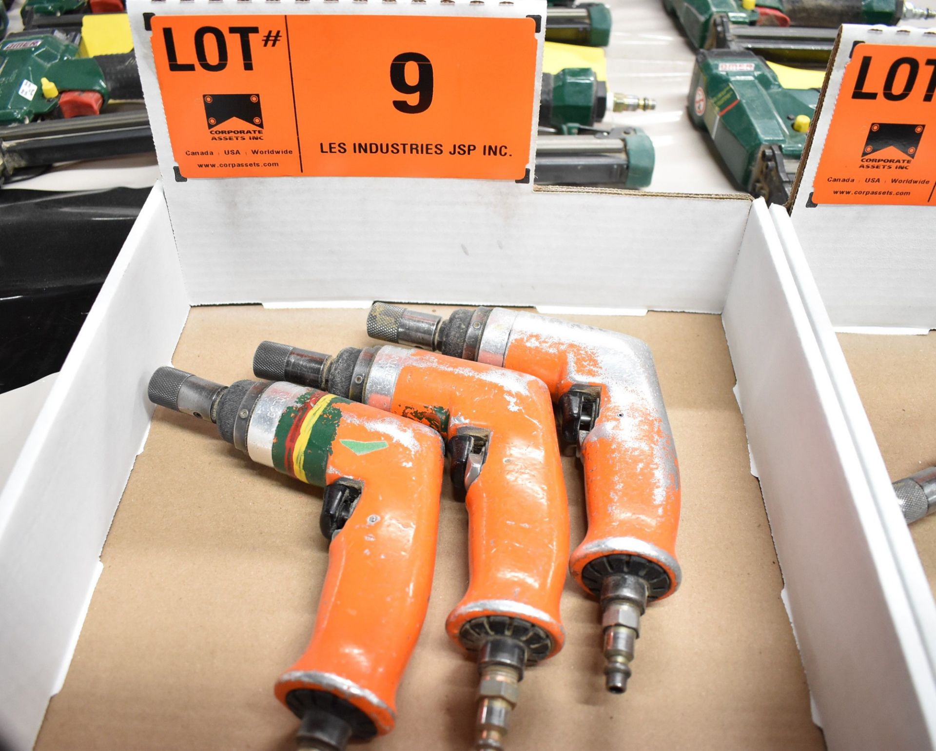 LOT/ (3) PNEUMATIC SCREWDRIVERS