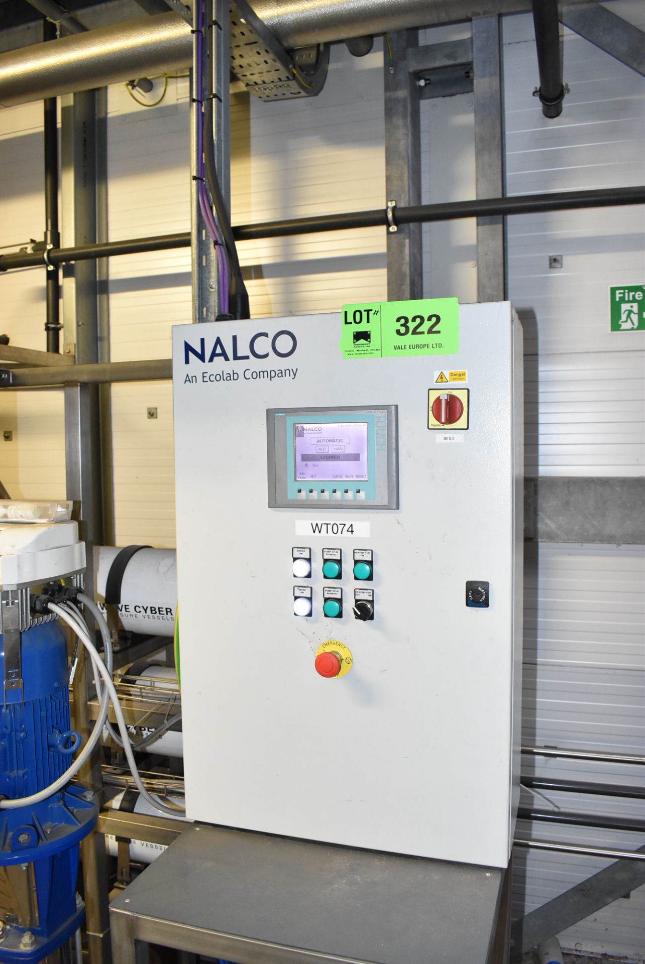 NALCO ULTRARO SKID MOUNTED REVERSE OSMOSIS WATER PURIFICATION SYSTEM WITH SIEMENS SIMATIC - Image 2 of 8