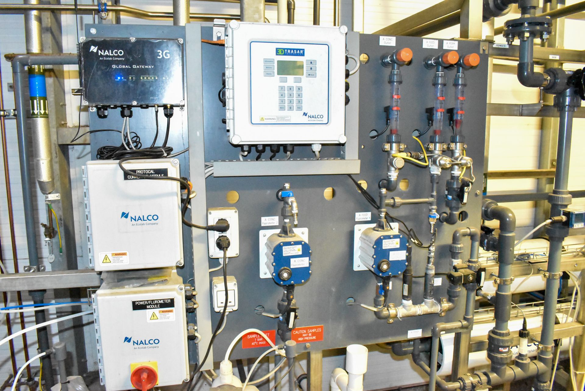 NALCO ULTRARO SKID MOUNTED REVERSE OSMOSIS WATER PURIFICATION SYSTEM WITH SIEMENS SIMATIC - Image 8 of 8