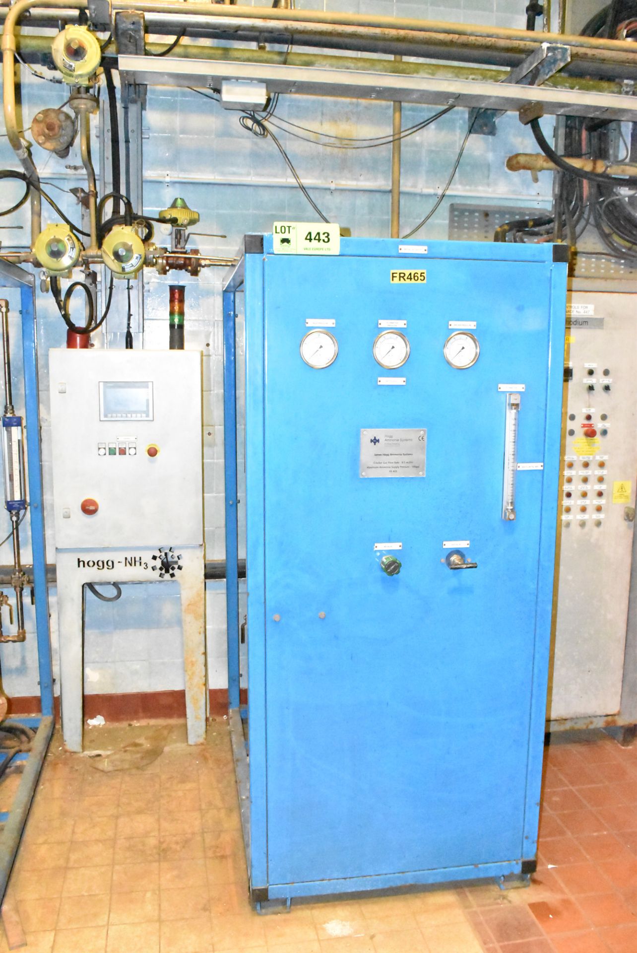 HOGG AMMONIA SYSTEM WITH SIEMENS TOUCHSCREEN PLC CONTROL S/N: 4507-1FR465 (CI) (ROOM 56) [RIGGING