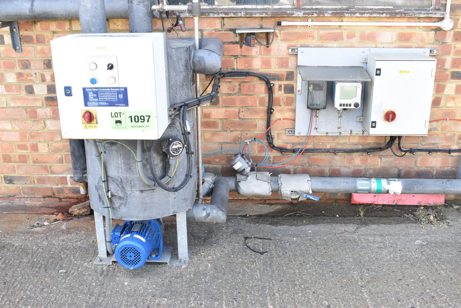 SPIRAX SARCO (2013) CONDENSATE RECOVERY UNIT WITH ENDRESS & HAUSER LIQUILINE M CM42 DIGITAL