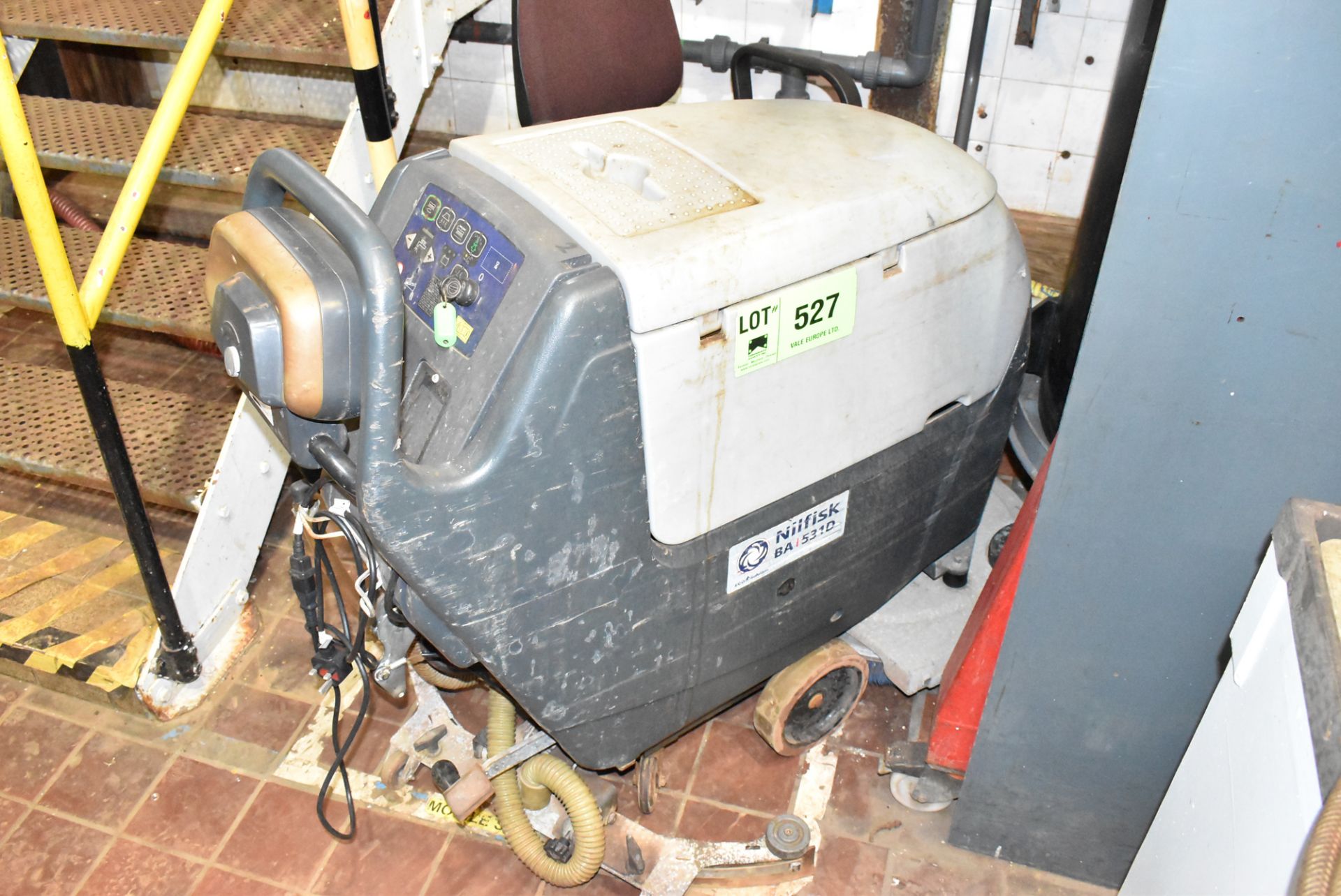 NILFISK BA-531D FLOOR SCRUBBER (WET BUILDING 1ST FLOOR) [RIGGING FEES FOR LOT #527 - £50 PLUS