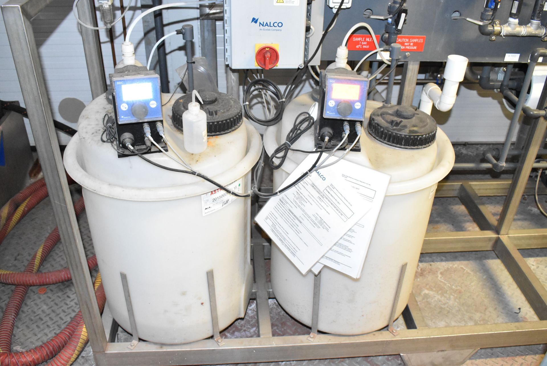 NALCO ULTRARO SKID MOUNTED REVERSE OSMOSIS WATER PURIFICATION SYSTEM WITH SIEMENS SIMATIC - Image 7 of 8