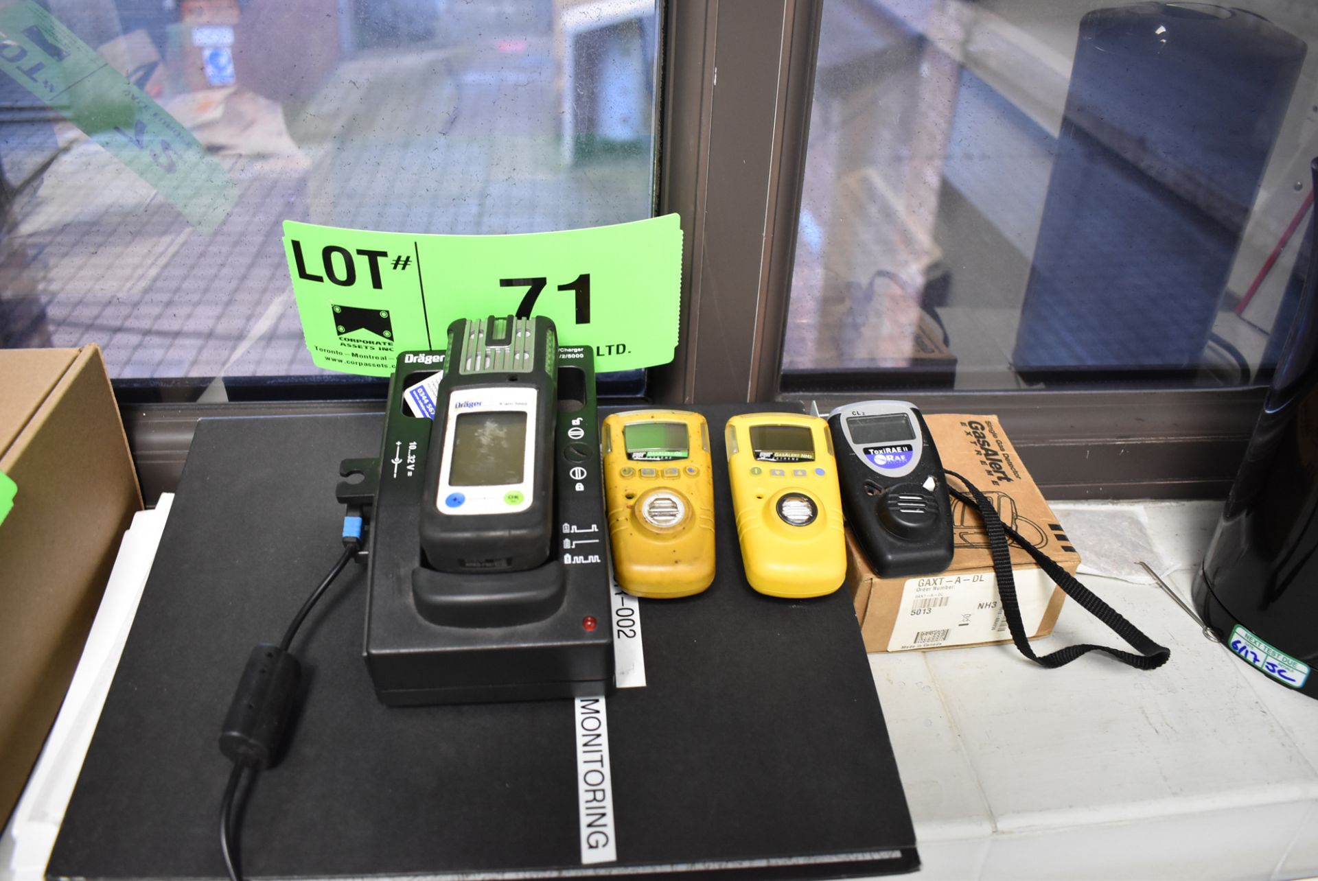 LOT/ DRAGER DIGITAL PERSONAL GAS MONITORS (ROOM 264A) [RIGGING FEES FOR LOT #71 - £35 PLUS