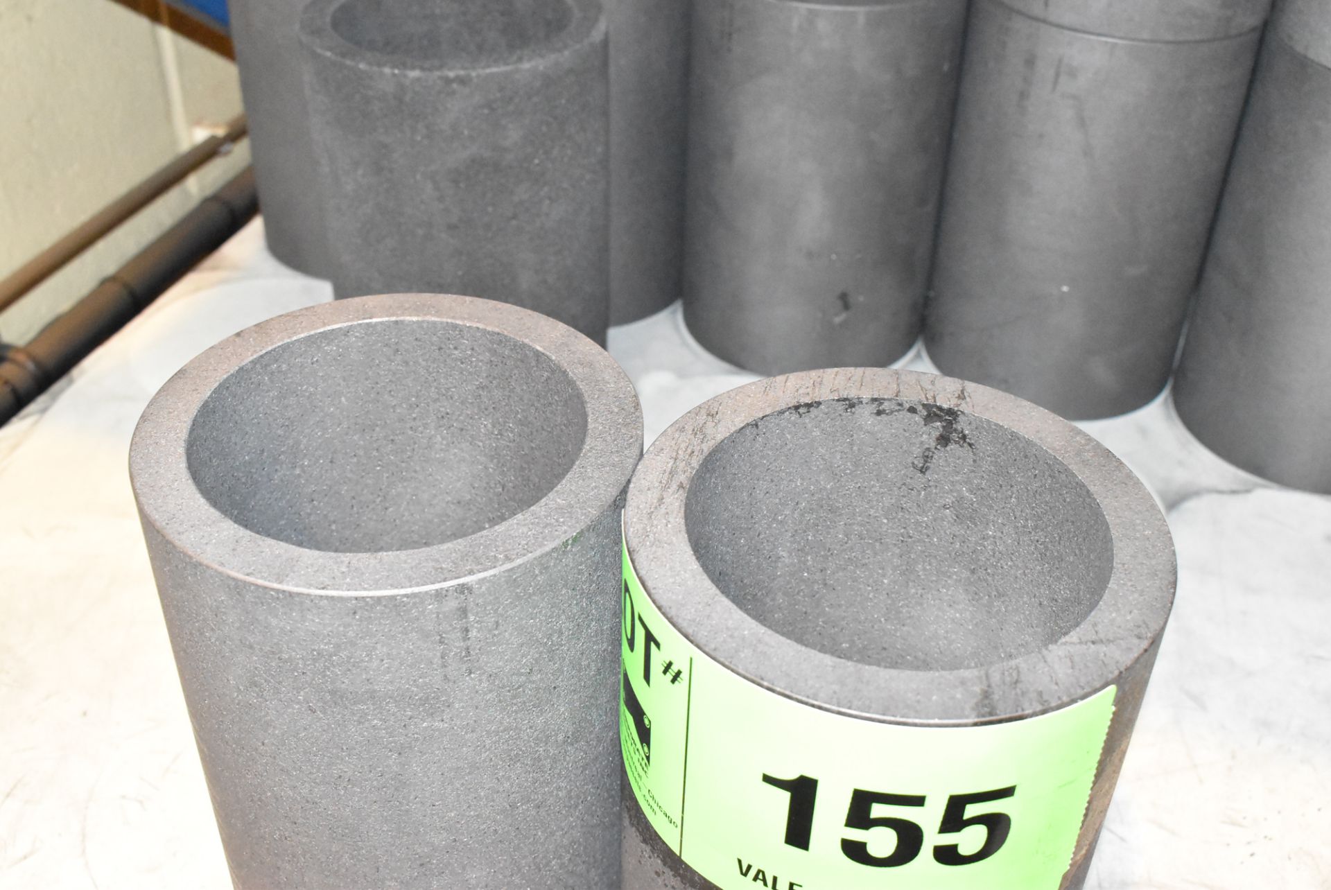 LOT/ (60) 220MM H X 150MM OD 16MM WALL CRUCIBLES (NEW) (ROOM 80C) [RIGGING FEES FOR LOT #155 - £50 - Bild 2 aus 2