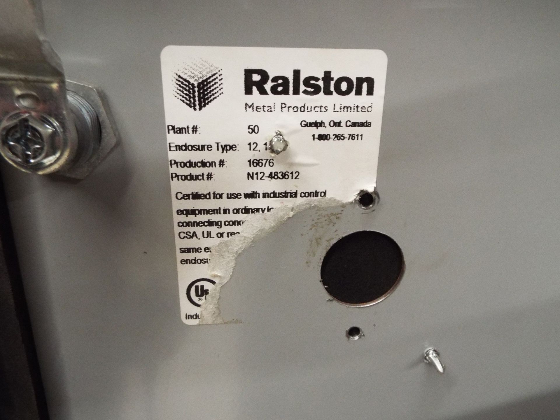 RALSTON ELECTRICAL CABINET - Image 2 of 2