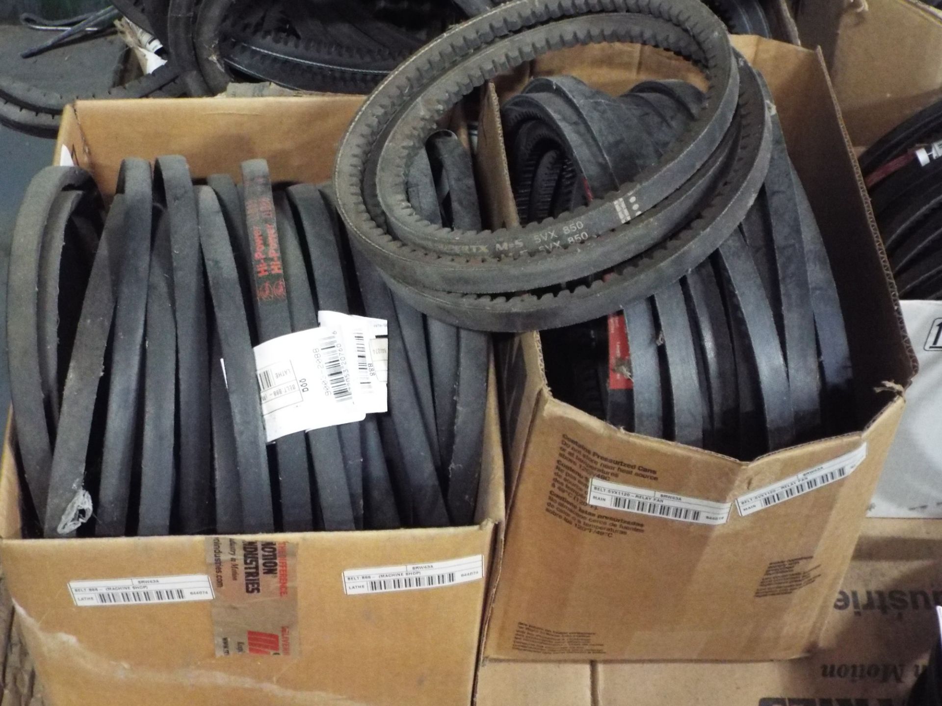 LOT/ SKID OF V-BELTS AND SERPENTINE BELTS VARIOUS SIZES - Image 2 of 3