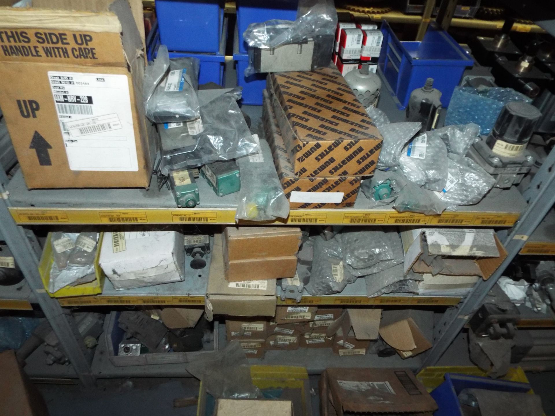LOT/ CONTENTS OF SHELF - INCLUDING BUT NOT LIMITED TO ROLLER BEARINGS, PNEUMATIC FILTERS AND SPARE - Image 6 of 11
