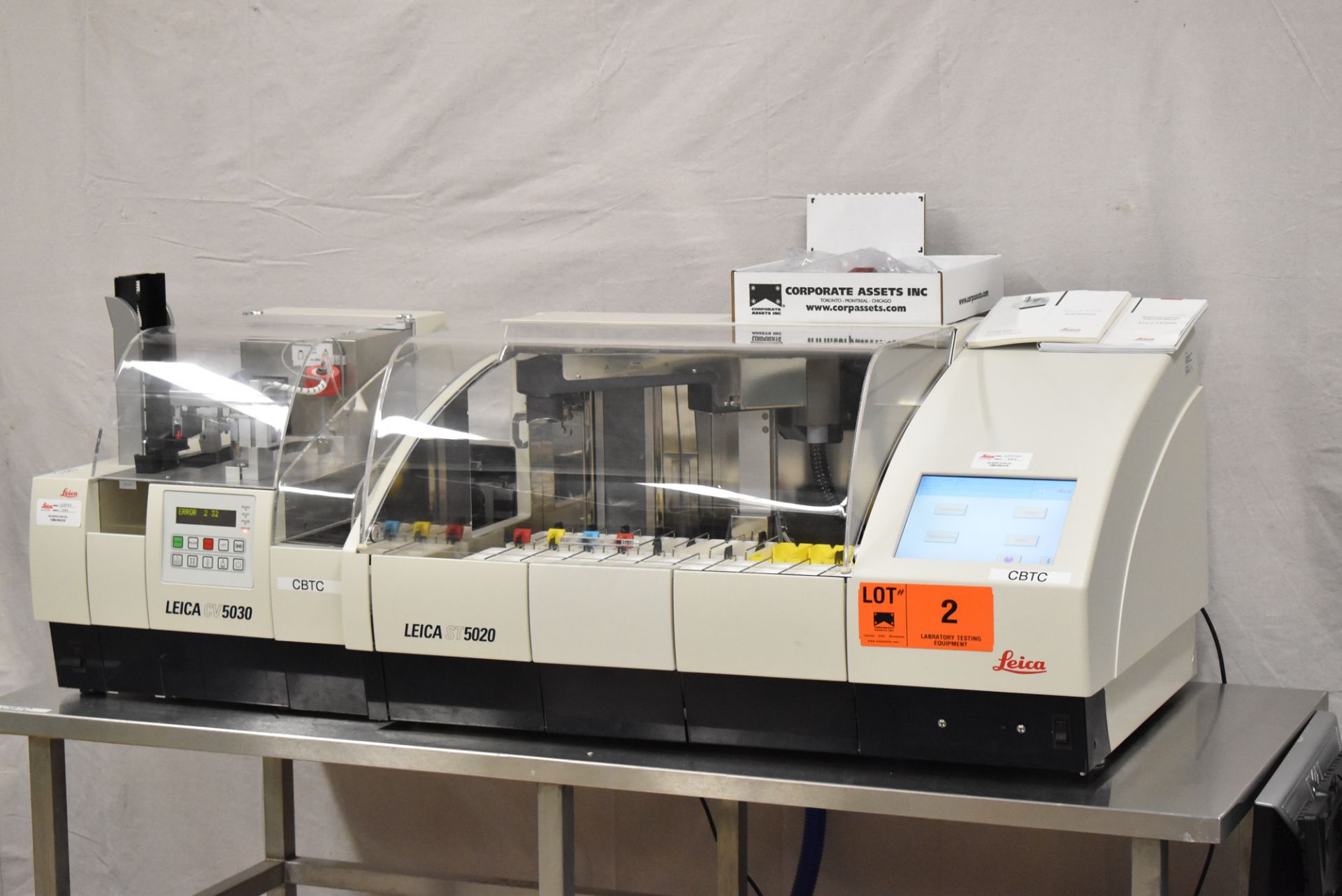 LEICA FULLY AUTOMATED STAINING/COVER SLIPPING SYSTEM CONSISTING OF: LEICA ST5020 MULTI STAINER - Image 11 of 17