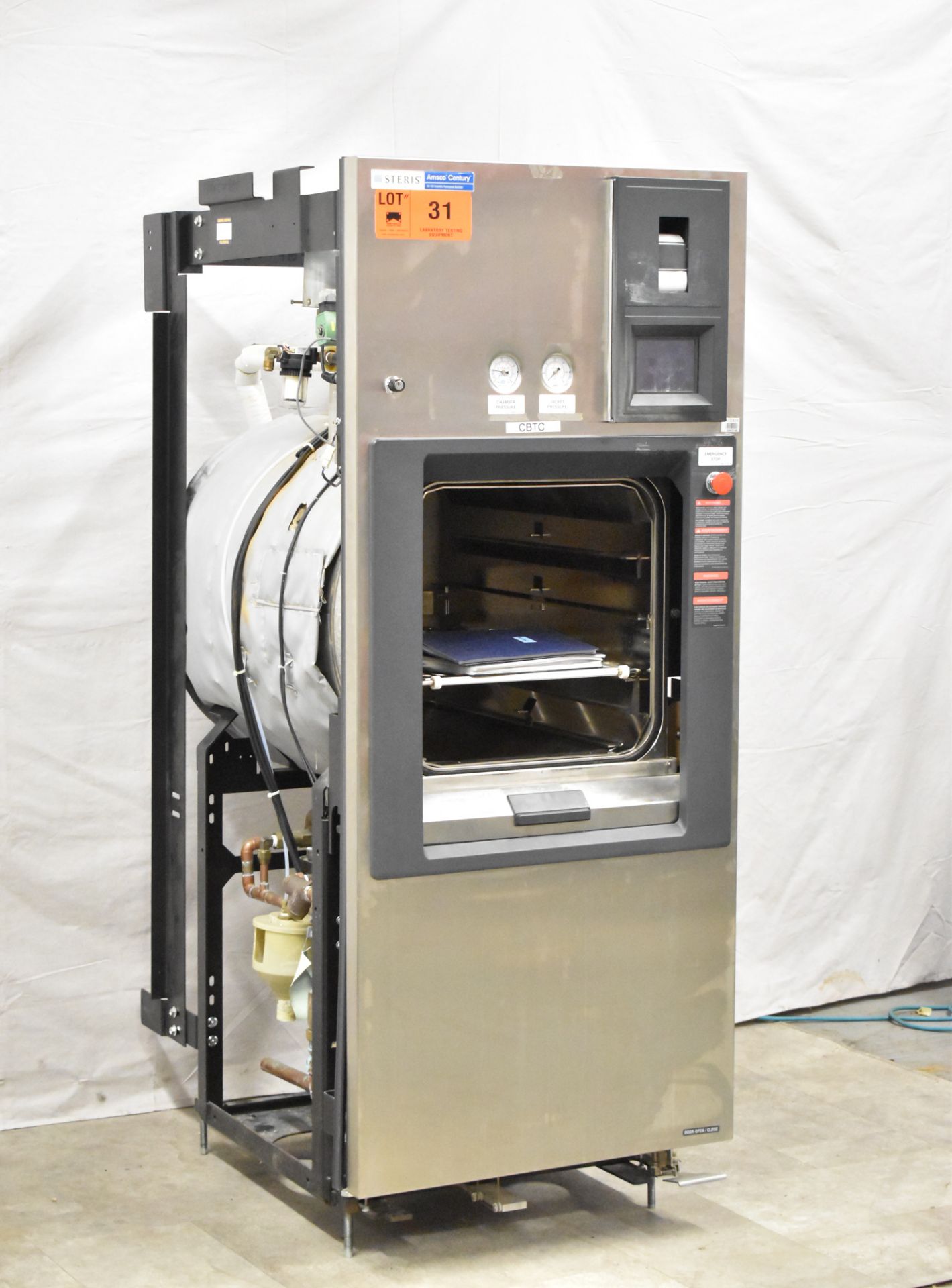 STERIS SV-120 SCIENTIFIC PRE VACUUM STERILIZER WITH DIGITAL TOUCH SCREEN CONTROL, THERMAL PRINTER, - Image 2 of 4