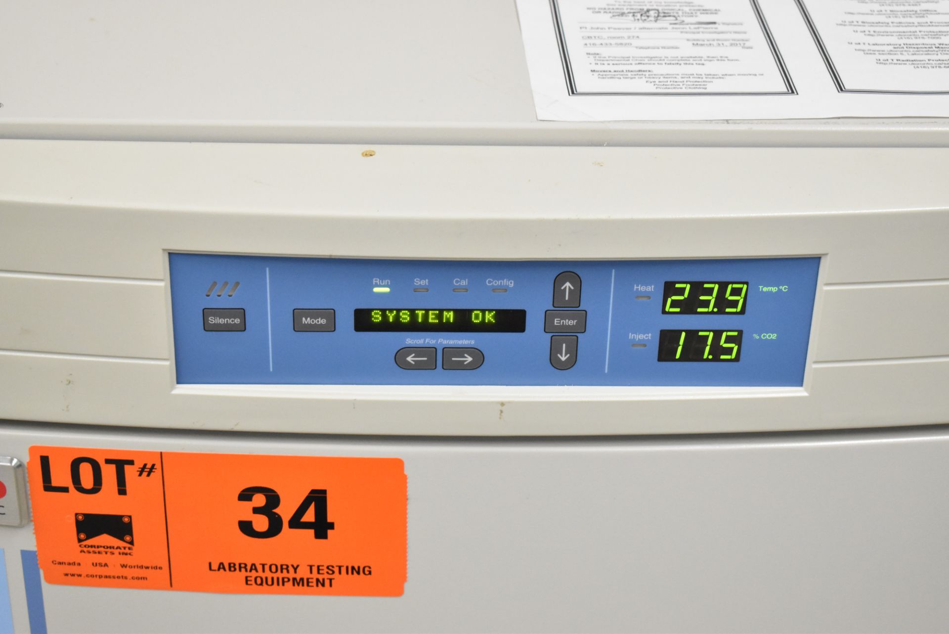 THERMO SCIENTIFIC 3130 FORMA SERIES II WATER JACKET CO2 INCUBATOR WITH DIGITAL MICROPROCESSOR - Image 4 of 8