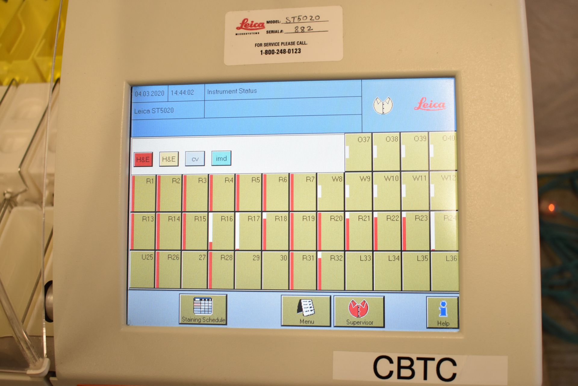 LEICA FULLY AUTOMATED STAINING/COVER SLIPPING SYSTEM CONSISTING OF: LEICA ST5020 MULTI STAINER - Image 15 of 17