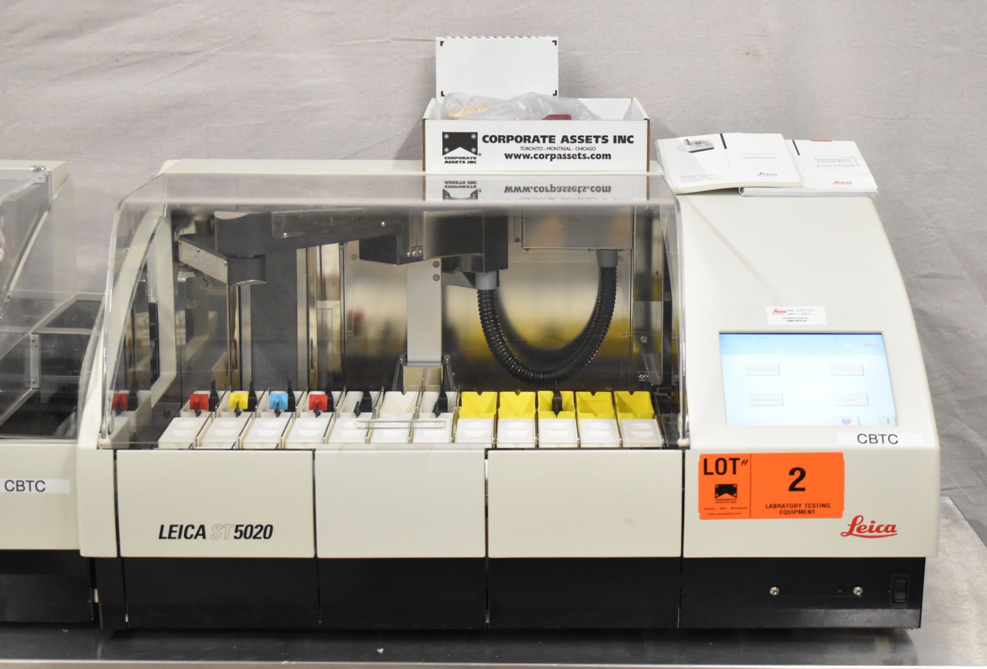 LEICA FULLY AUTOMATED STAINING/COVER SLIPPING SYSTEM CONSISTING OF: LEICA ST5020 MULTI STAINER - Image 3 of 17