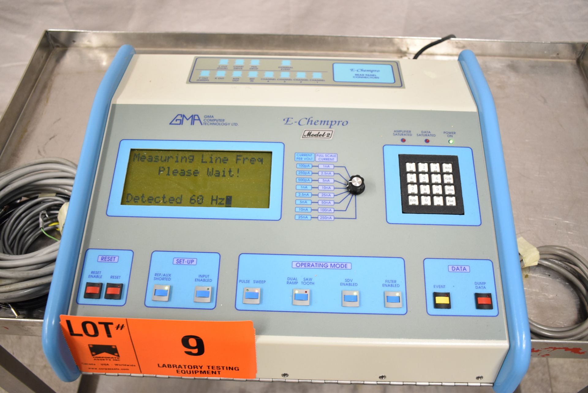 GMA E-CHEMPRO 2/110/60 HIGH SPEED SAMPLER WITH ATEN UC-232A USB TO SERIAL CONVERTER, S/N: 0026 [$ - Image 3 of 5
