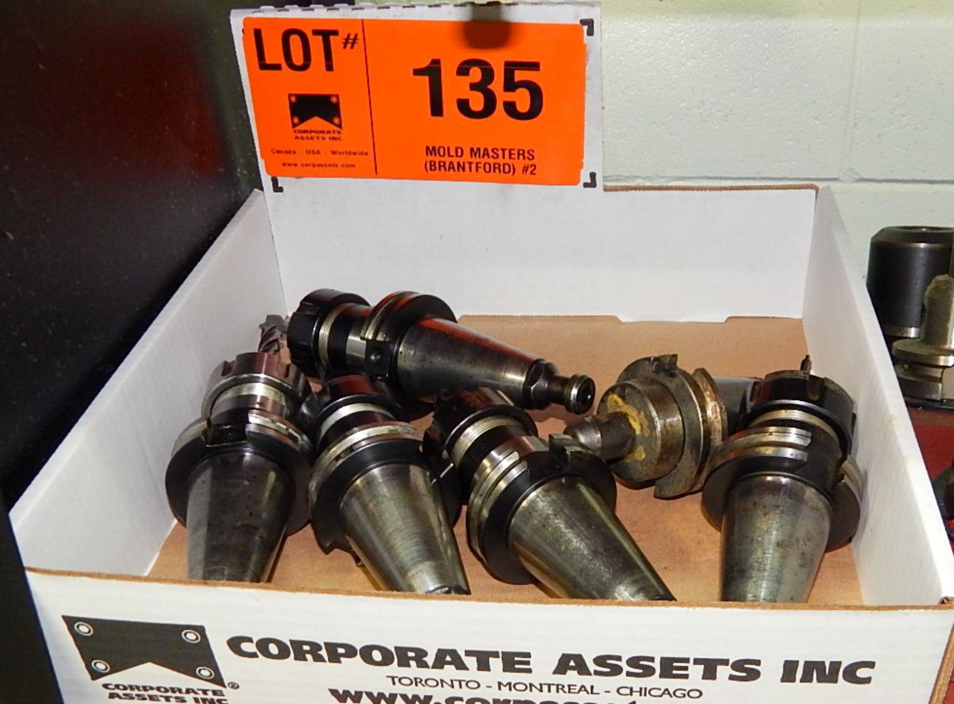 LOT/ (6) CAT 40 TOOL HOLDERS