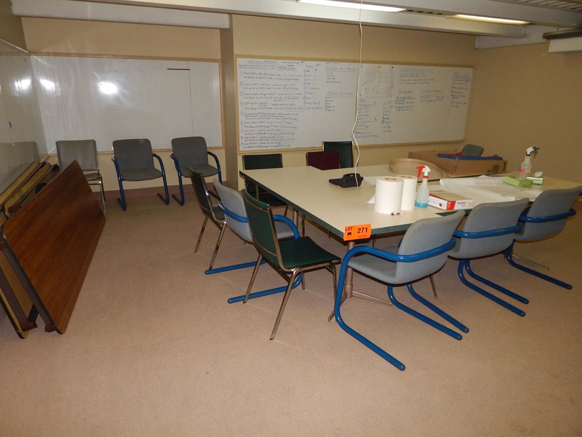 LOT/ CONTENTS OF MEETING ROOM CONSISTING OF MEETING ROOM TABLES AND CHAIRS