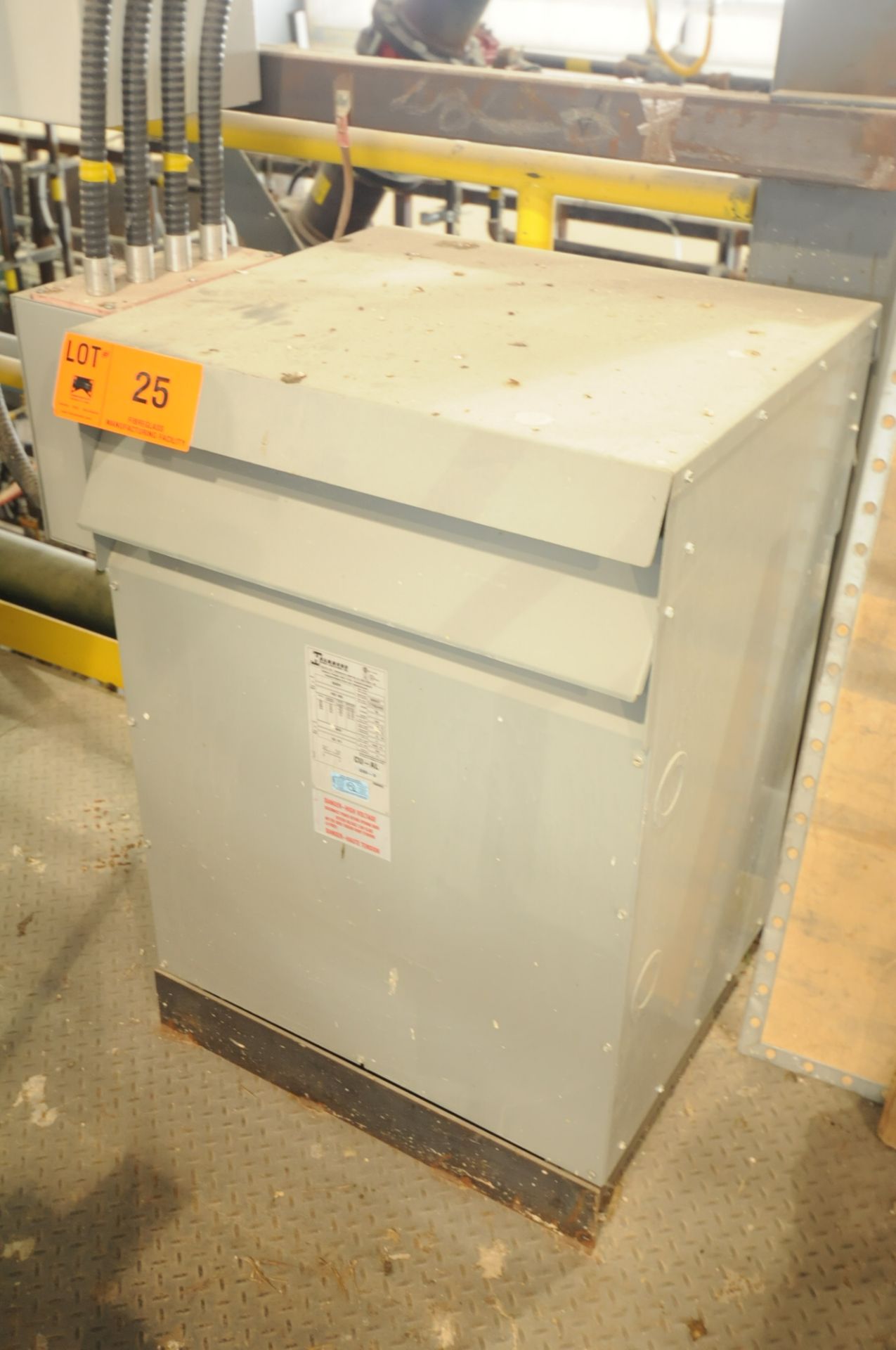 HAMMOND 75 KVA 600V SINGLE PHASE DRY TYPE TRANSFORMER (CI)