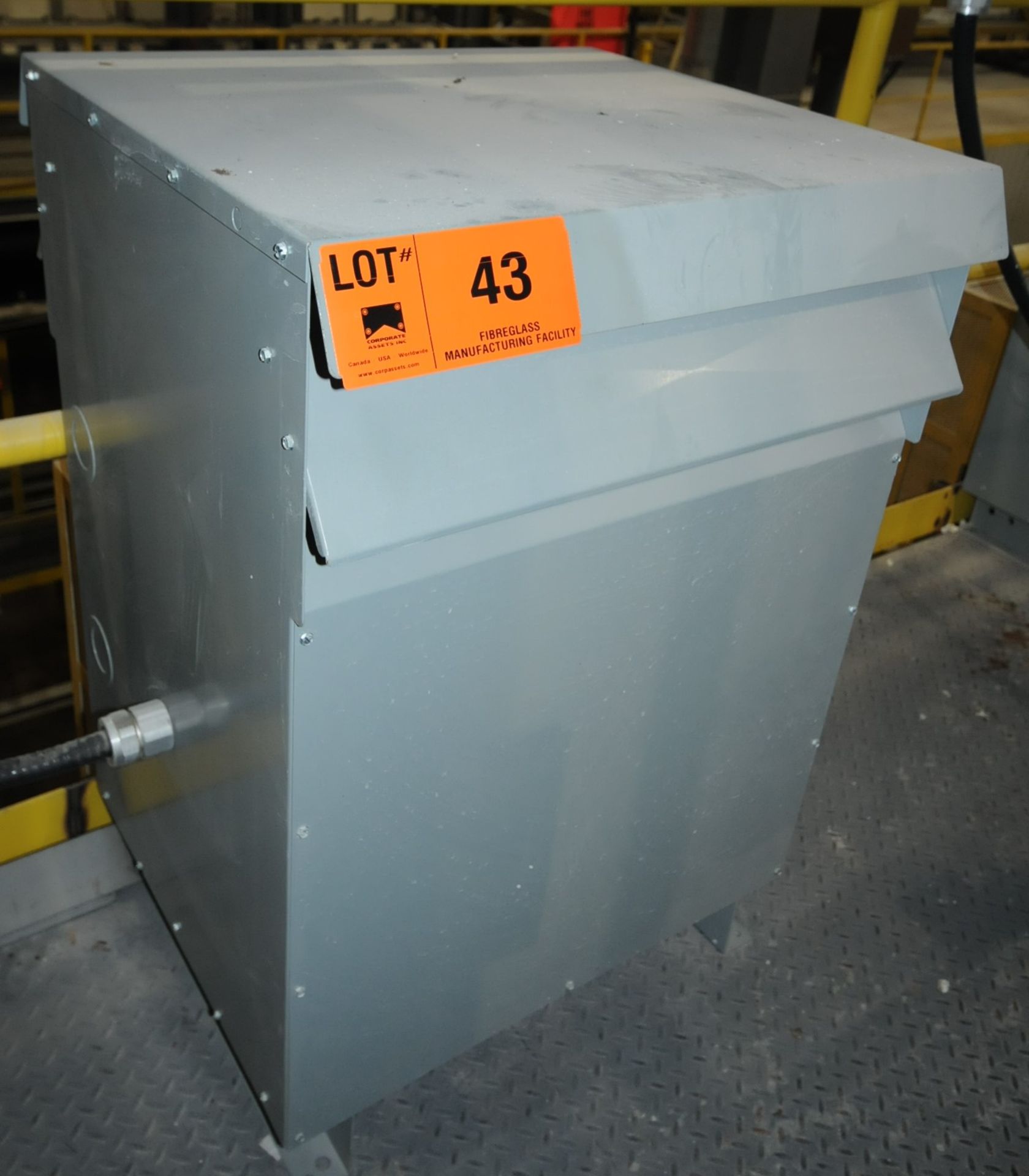 HAMMOND 75 KVA 600V SINGLE PHASE DRY TYPE TRANSFORMER (CI)