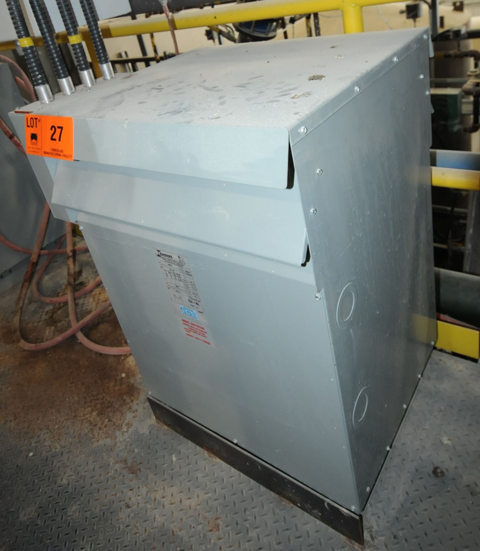 HAMMOND 75 KVA 600V SINGLE PHASE DRY TYPE TRANSFORMER (CI)