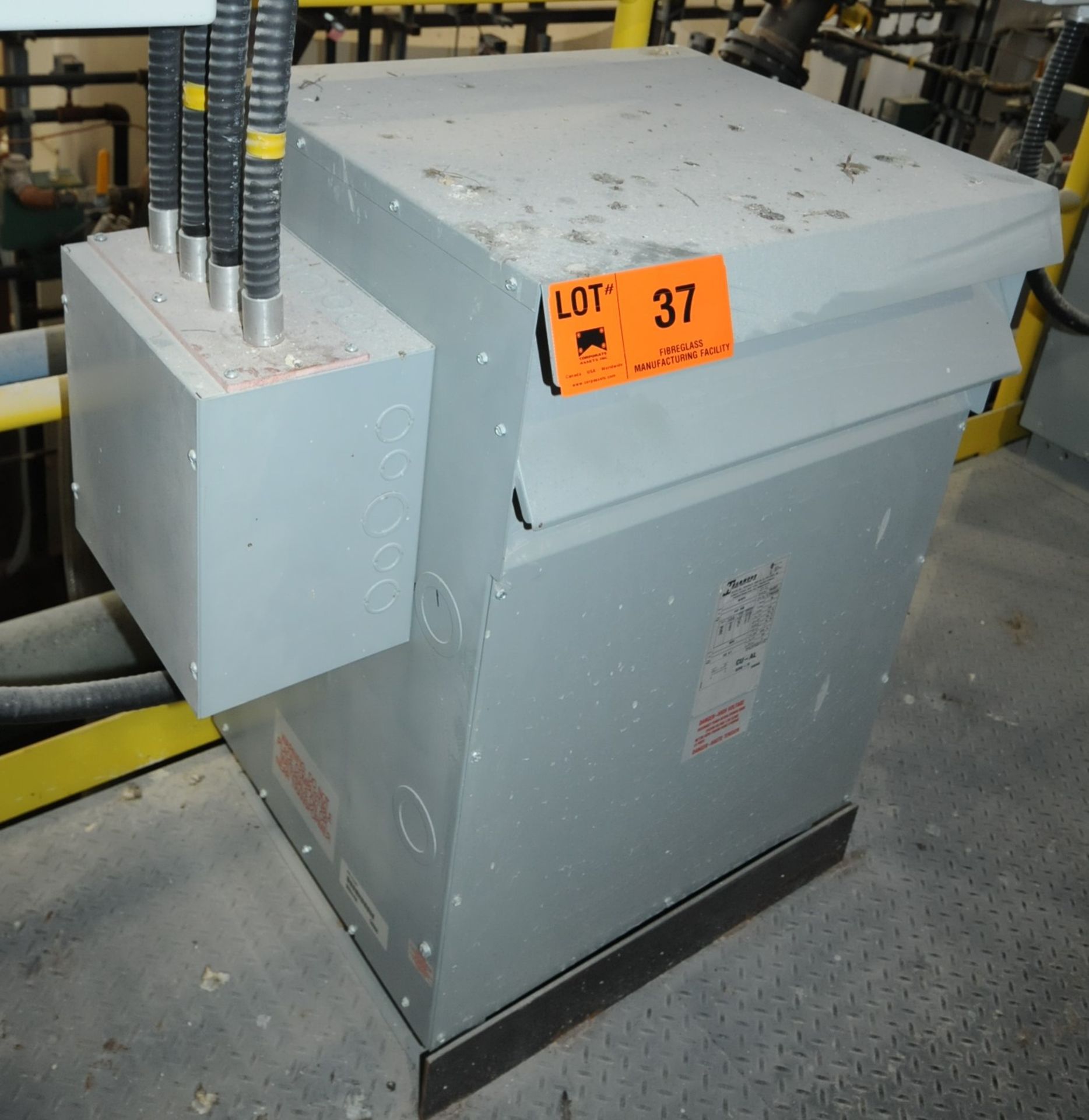 HAMMOND 75 KVA 600V SINGLE PHASE DRY TYPE TRANSFORMER (CI)