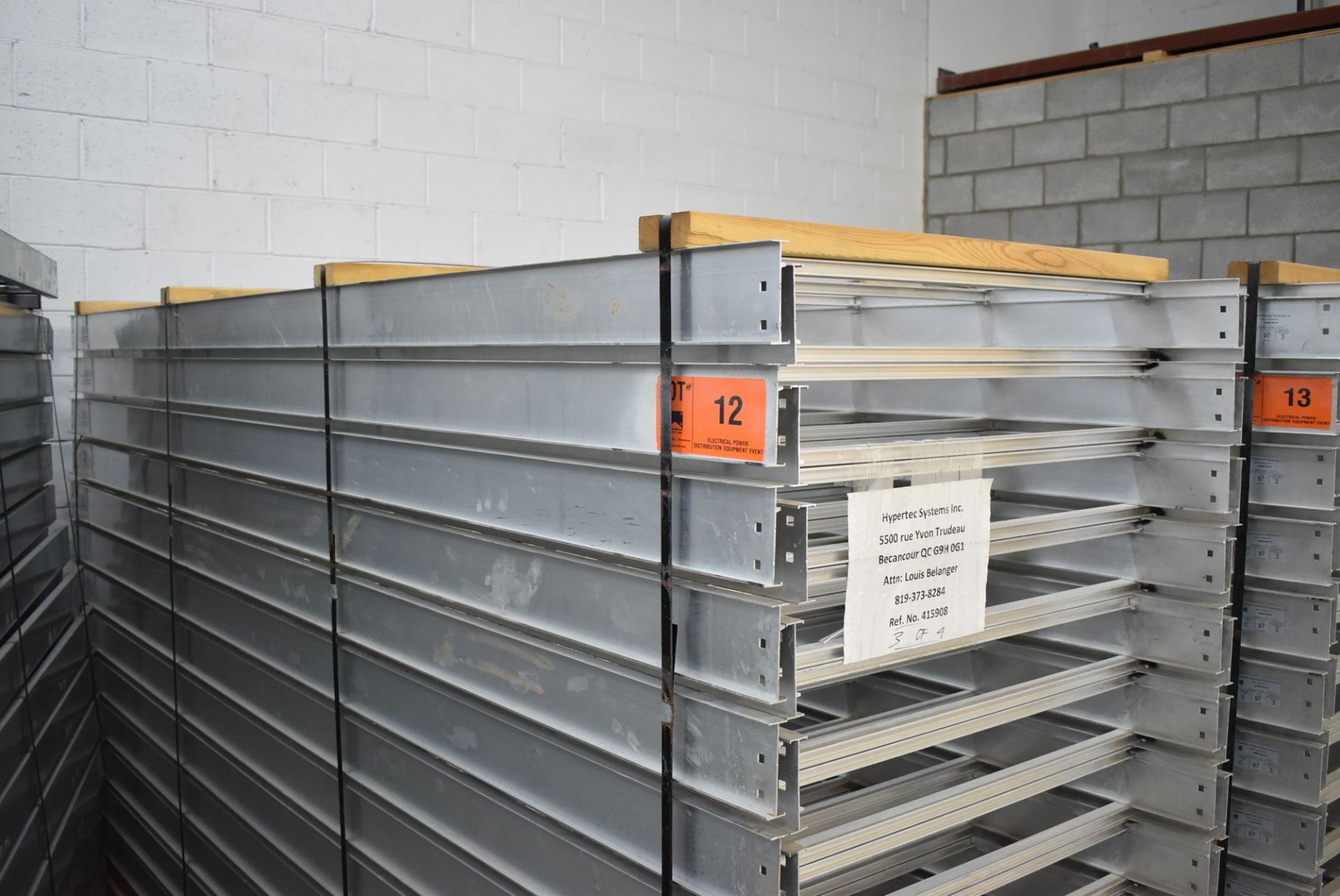 LOT/ (26) 10'X3' C.E.R. LCA43-36-12 ALUMINUM VENTILATED CABLE TRAYS (LOCATED AT 111 NEWMAN BLVD, - Image 2 of 5