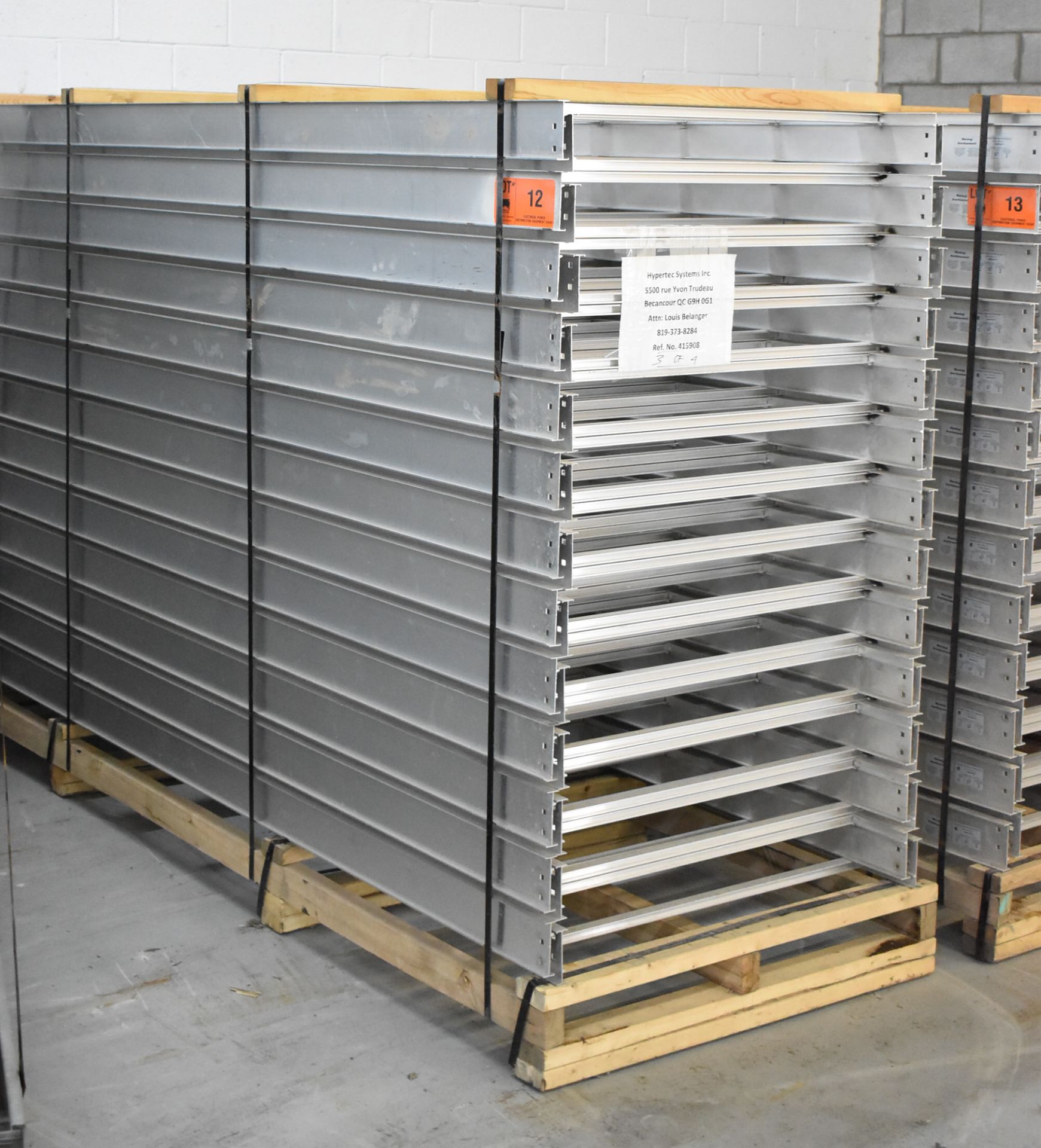 LOT/ (26) 10'X3' C.E.R. LCA43-36-12 ALUMINUM VENTILATED CABLE TRAYS (LOCATED AT 111 NEWMAN BLVD,