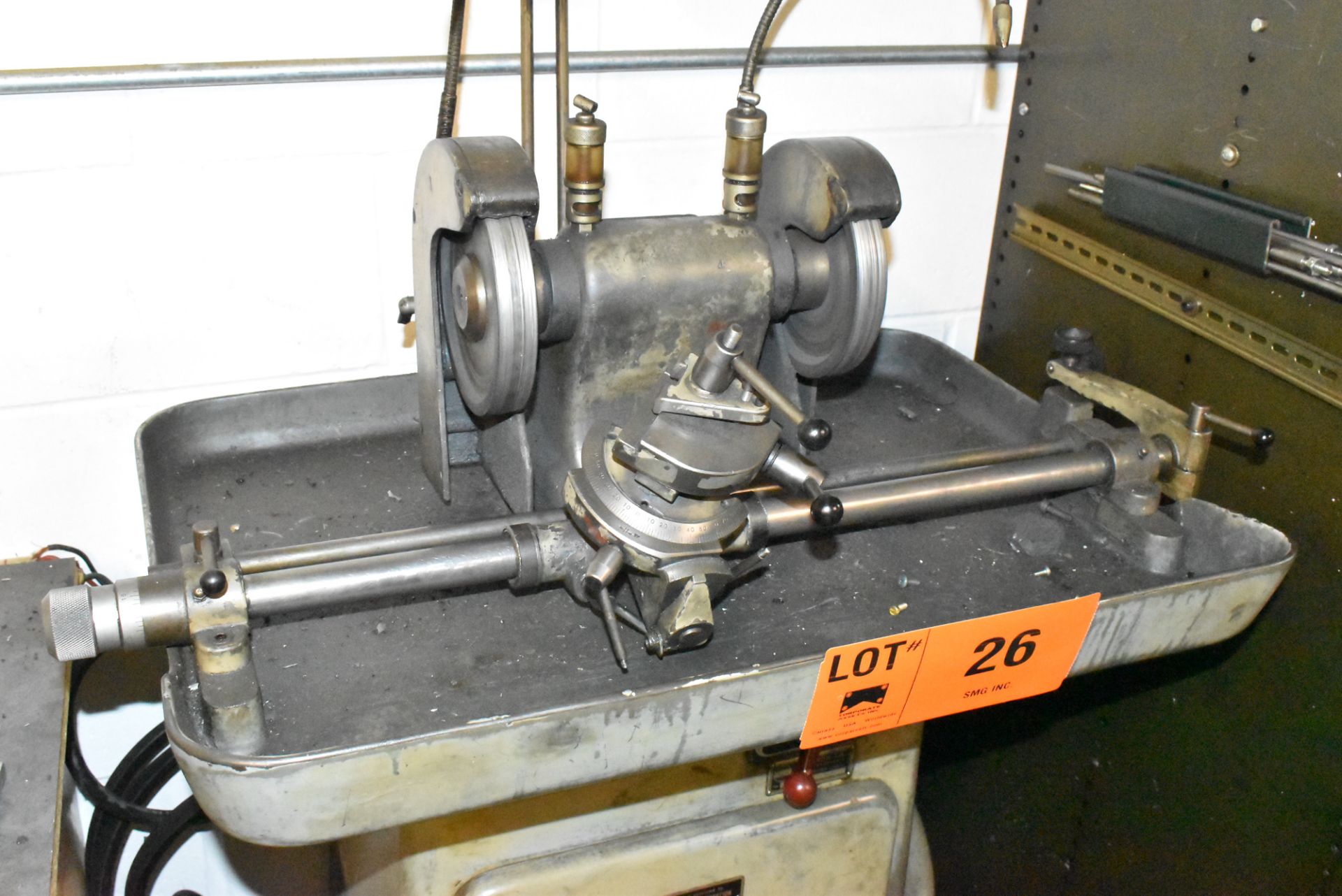 AGATHON 150-A DOUBLE END PEDESTAL TOOL AND CUTTER GRINDER, S/N 1063-3712 [RIGGING FEE FOR LOT - Image 2 of 4