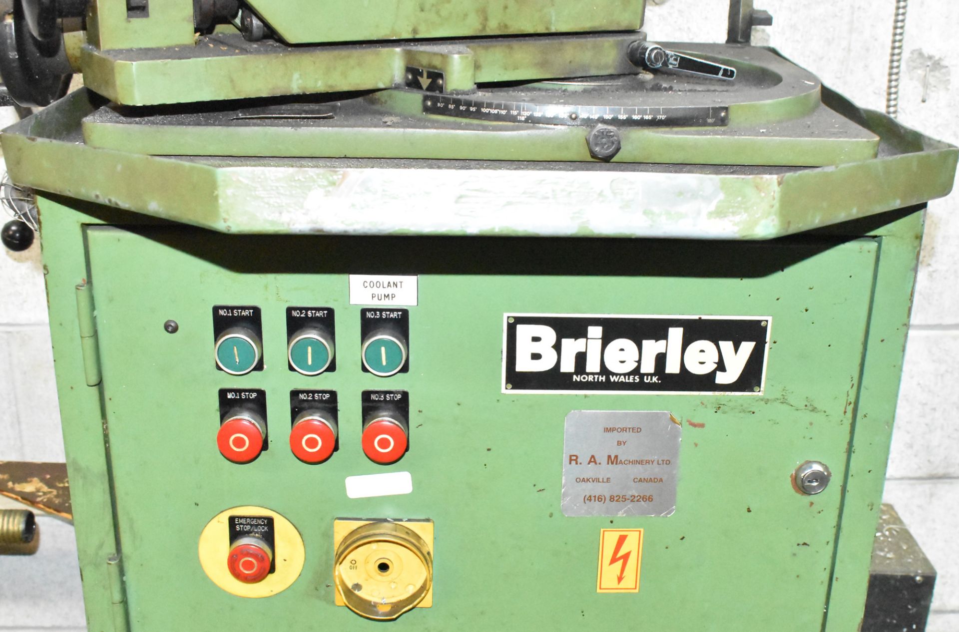 BRIERLEY ZB50 UNIVERSAL TOOL AND CUTTER GRINDER WITH DUAL HEADS, CHUCK, S/N N/A [RIGGING FEE FOR LOT - Image 3 of 4