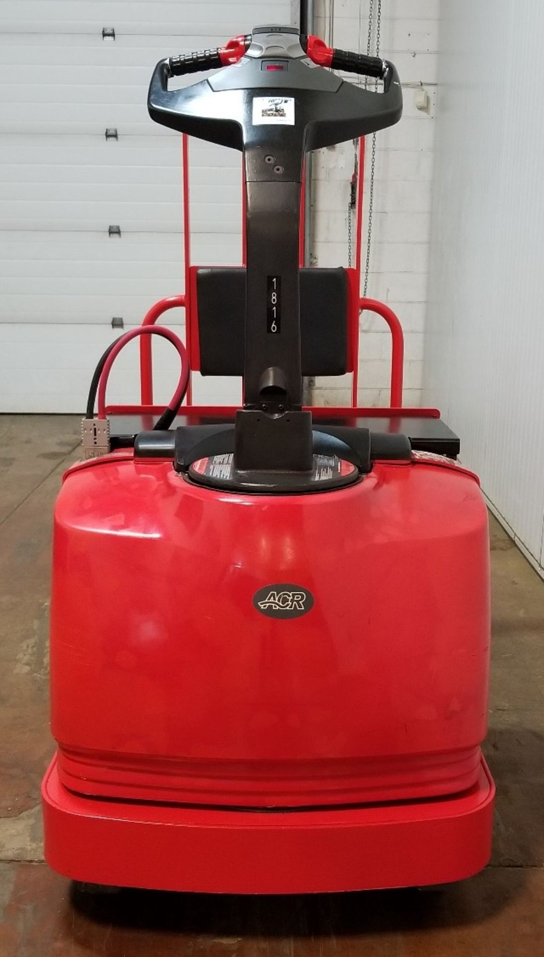 RAYMOND (2012) 8500 24V ELECTRIC RIDE-ON PALLET JACK WITH 6000 LB. CAPACITY, S/N: 850-12-83848 (UNIT - Image 2 of 2