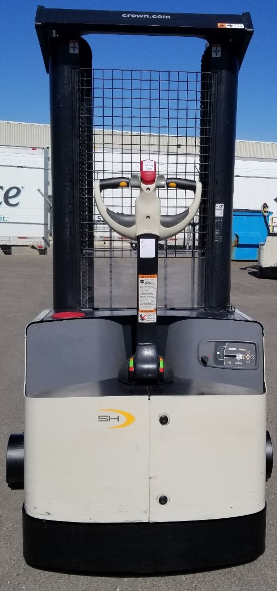 CROWN (2013) SH5520-40 24V ELECTRIC WALK-BEHIND STACKER TRUCK WITH 4000 LB. CAPACITY, 128" - Image 2 of 2