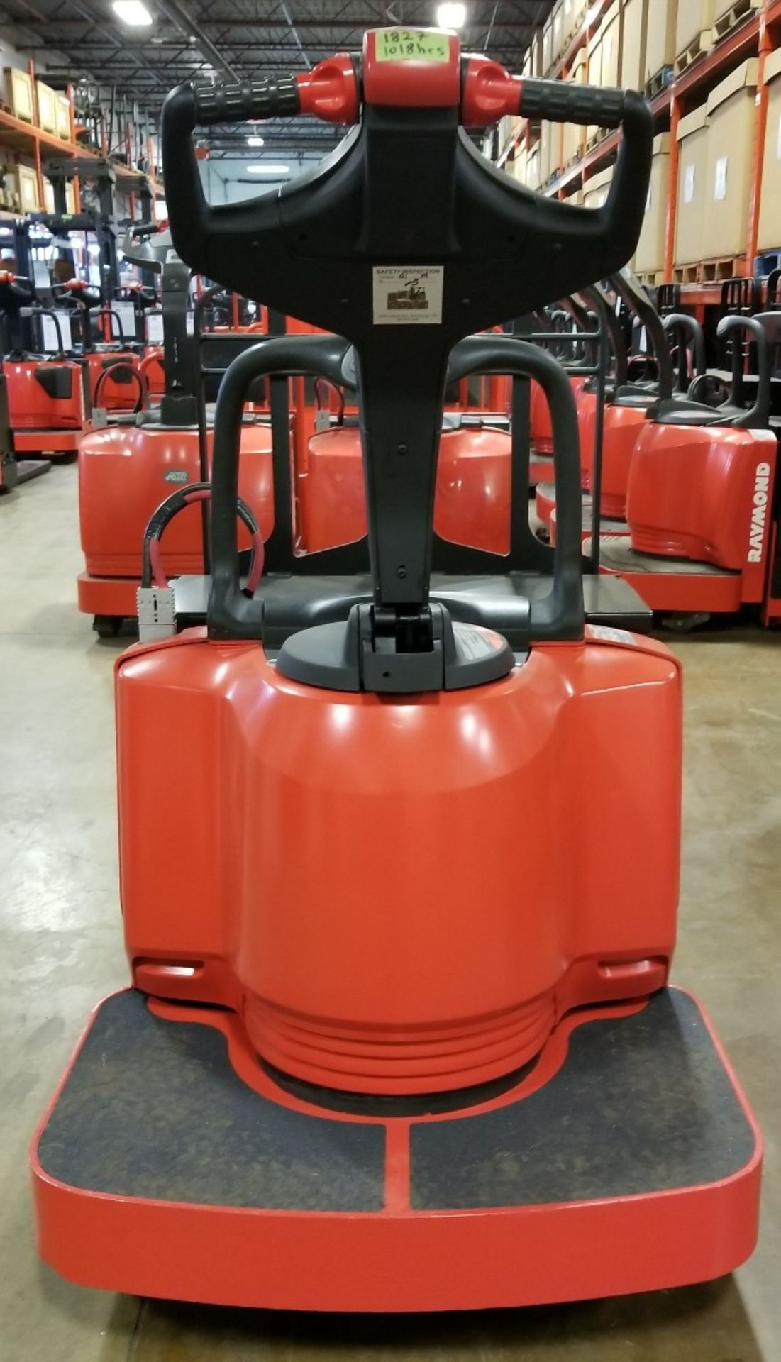 RAYMOND (2006) 8400 24V ELECTRIC RIDE-ON PALLET JACK WITH 6000 LB. CAPACITY, S/N: 840-06-66942 (UNIT - Image 2 of 2