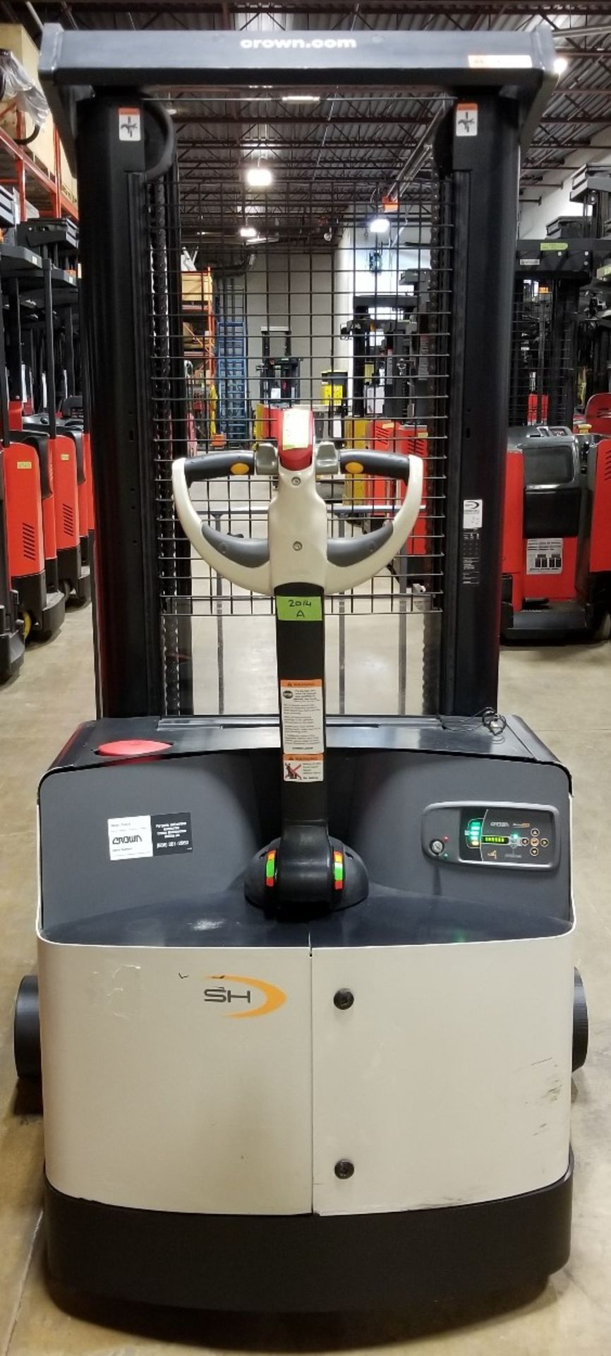 CROWN (2014) SH5520-40 24V ELECTRIC WALK-BEHIND STACKER TRUCK WITH 4000 LB. CAPACITY, 128" - Image 2 of 2