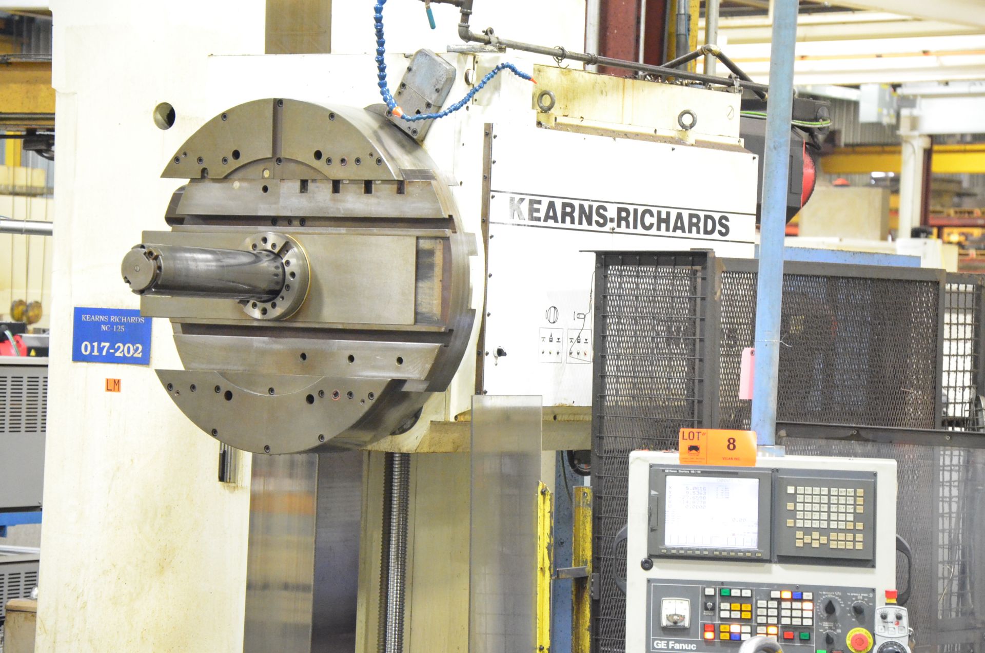 KEARNS & RICHARDS (R&R 2002) 125L CNC TABLE TYPE HORIZONTAL BORING MILL WITH FANUC 18I-M 5 AXIS - Image 9 of 41