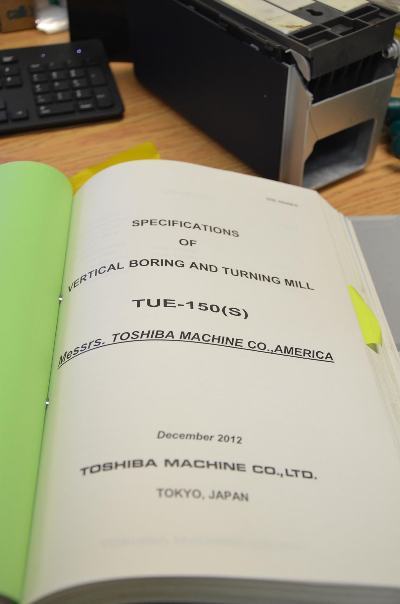 TOSHIBA SHIBAURA (12-2012) TUE-150(S) CNC VERTICAL BORING AND LIVE MILLING CENTER WITH FANUC OI-TD - Image 15 of 37