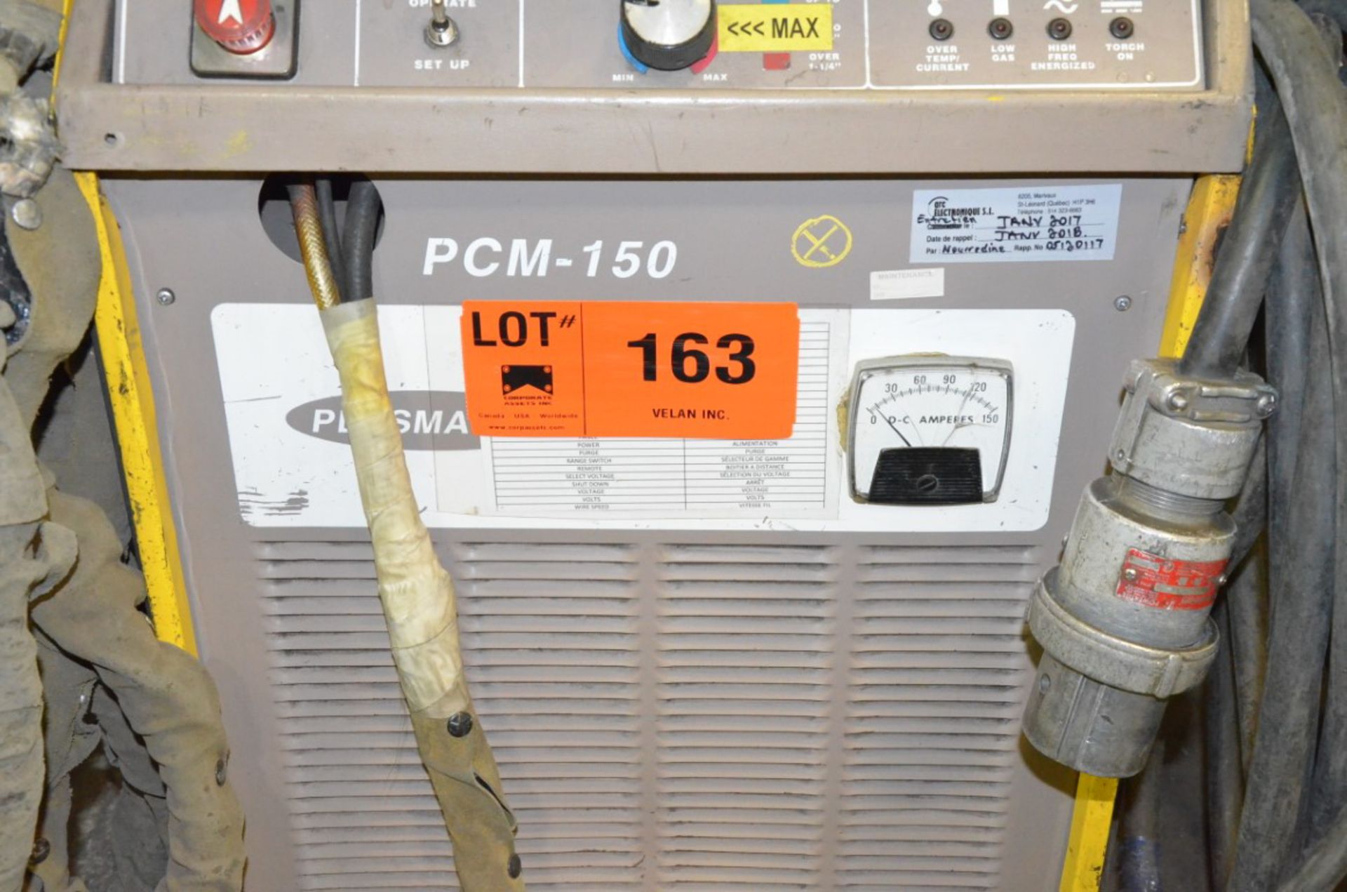 ESAB PCM 150 PORTABLE PLASMA CUTTER WITH CABLES AND GUN, S/N N/A - Image 2 of 2