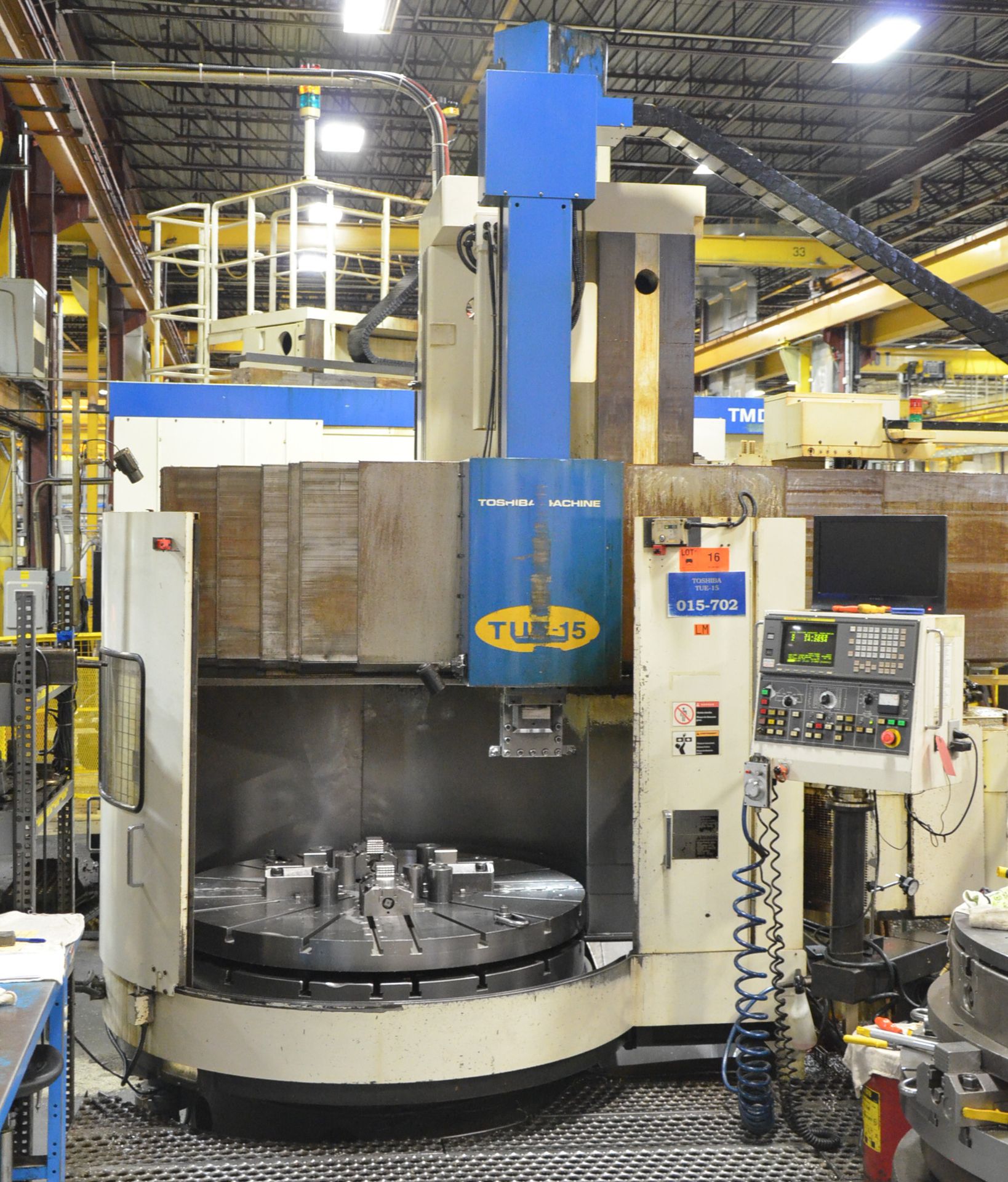 TOSHIBA SHIBAURA (08-2006) TUE-15 CNC VERTICAL BORING AND LIVE MILLING CENTER WITH FANUC SERIES 18-T - Image 2 of 19