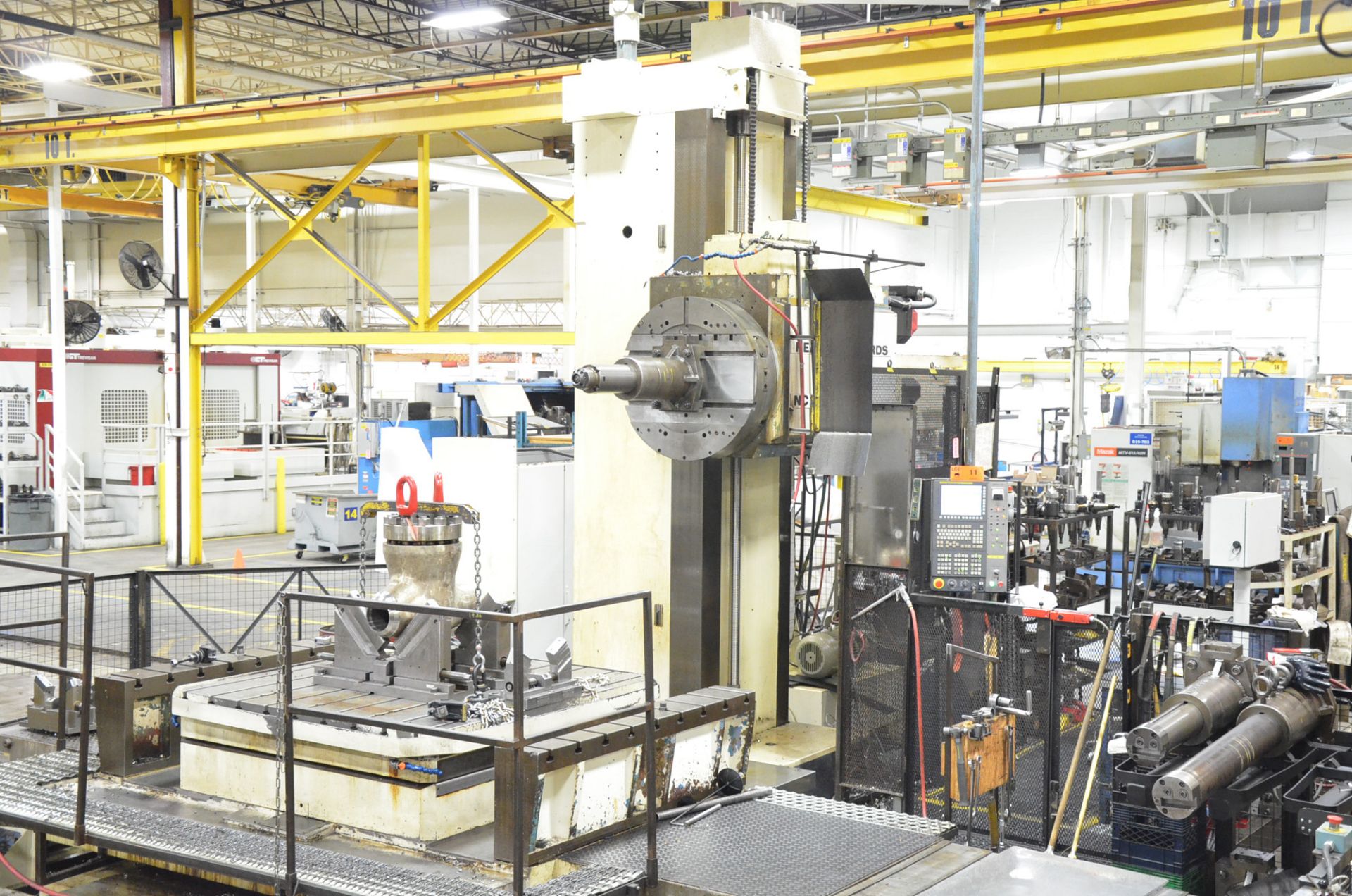 KEARNS & RICHARDS (R&R 2012) 125L CNC TABLE TYPE HORIZONTAL BORING MILL WITH FANUC SERIES 31I- - Image 3 of 22