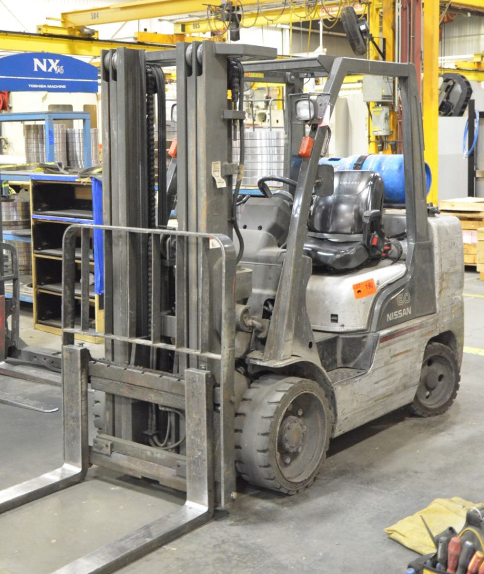 NISSAN CP 5,350 LBS CAPACITY LPG FORKLIFT WITH 169” MAX VERTICAL REACH, S/N N/A - Image 2 of 7