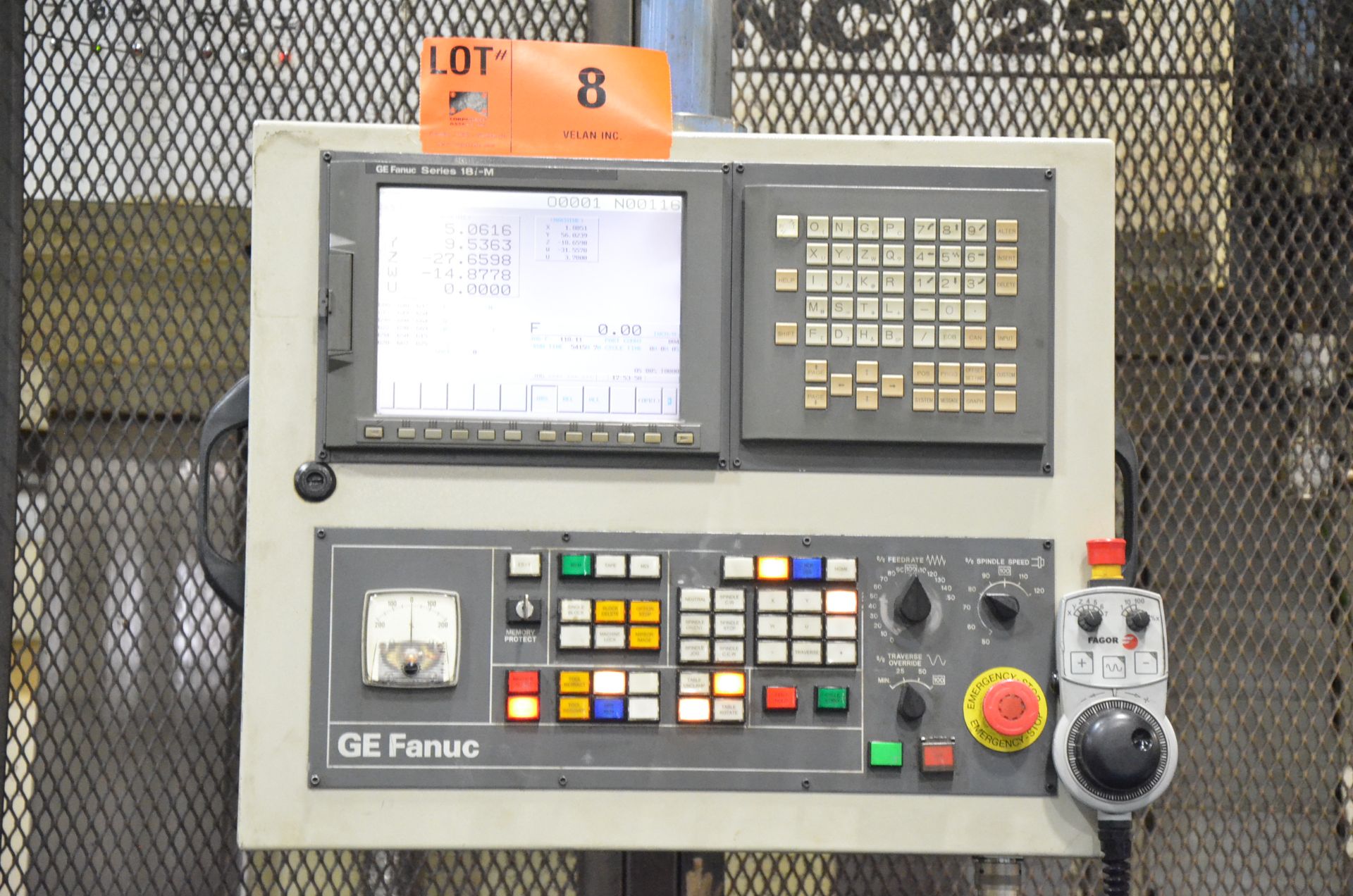 KEARNS & RICHARDS (R&R 2002) 125L CNC TABLE TYPE HORIZONTAL BORING MILL WITH FANUC 18I-M 5 AXIS - Image 13 of 41