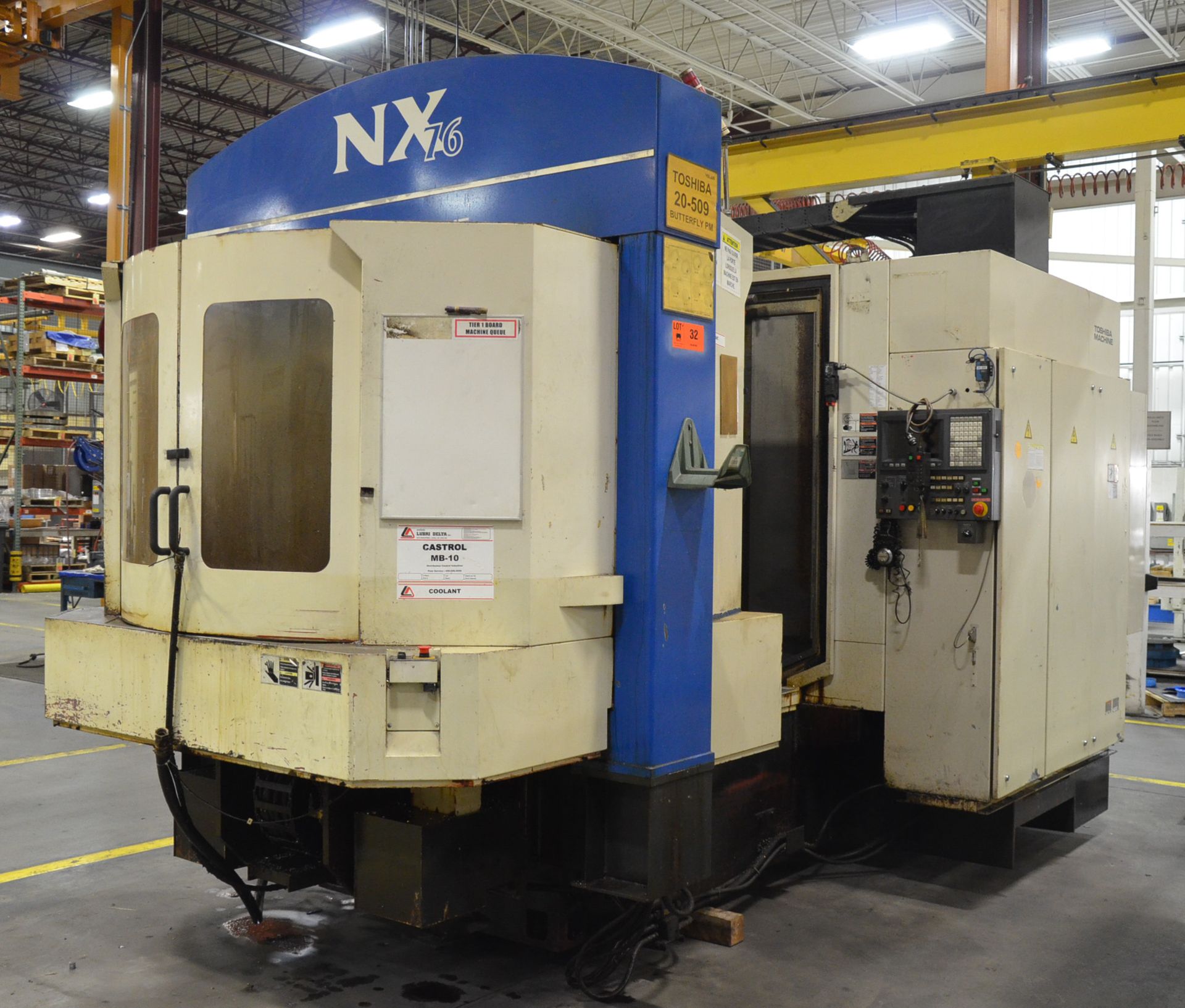 TOSHIBA SHIBAURA (12-1998) NX76 CNC TWIN-PALLET HORIZONTAL MACHINING CENTER WITH FANUC CNC