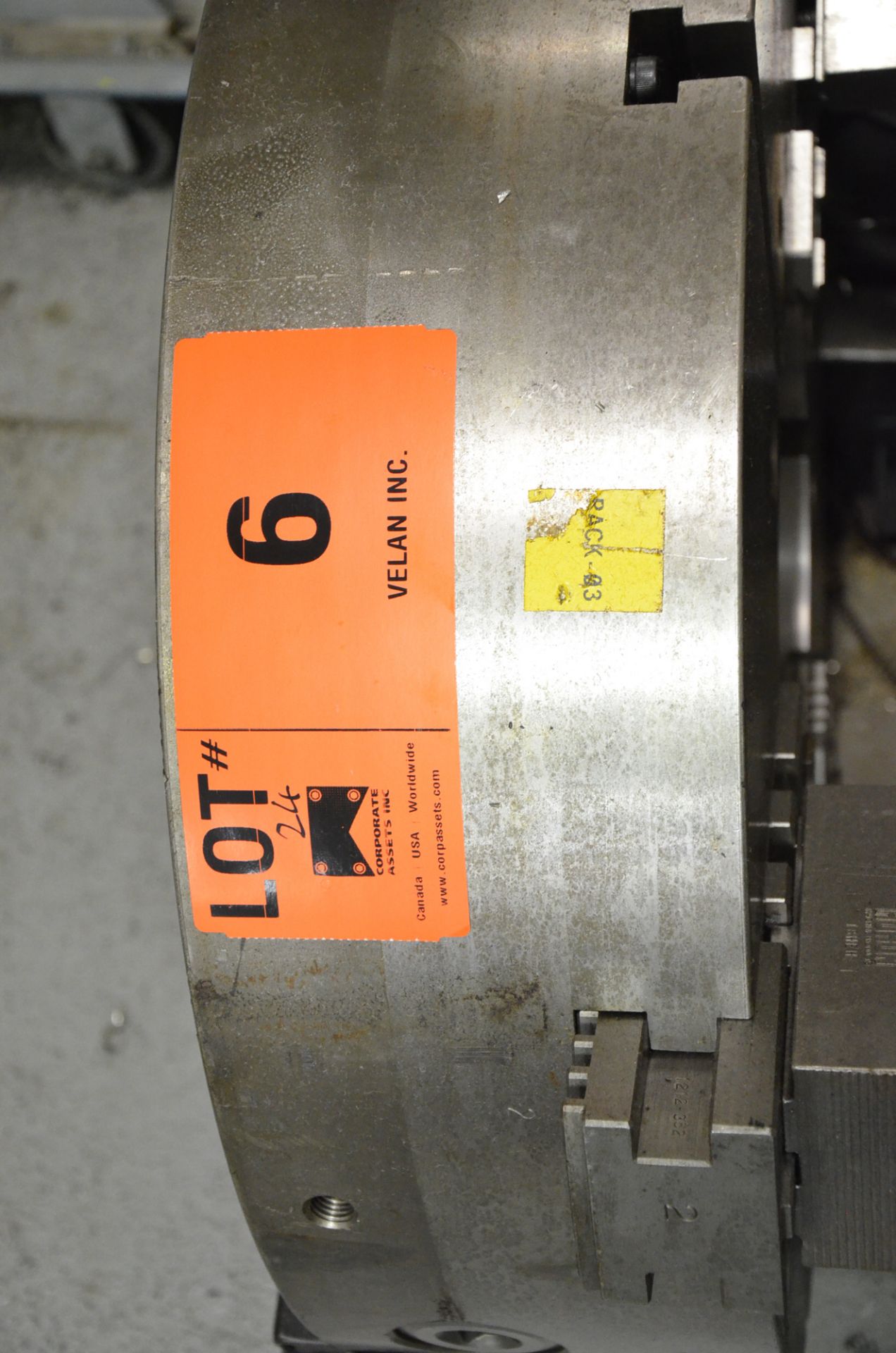 SPARE 24" DIAMETER, 3-JAW CHUCK, S/N N/A (550 MCARTHUR) - Image 3 of 3