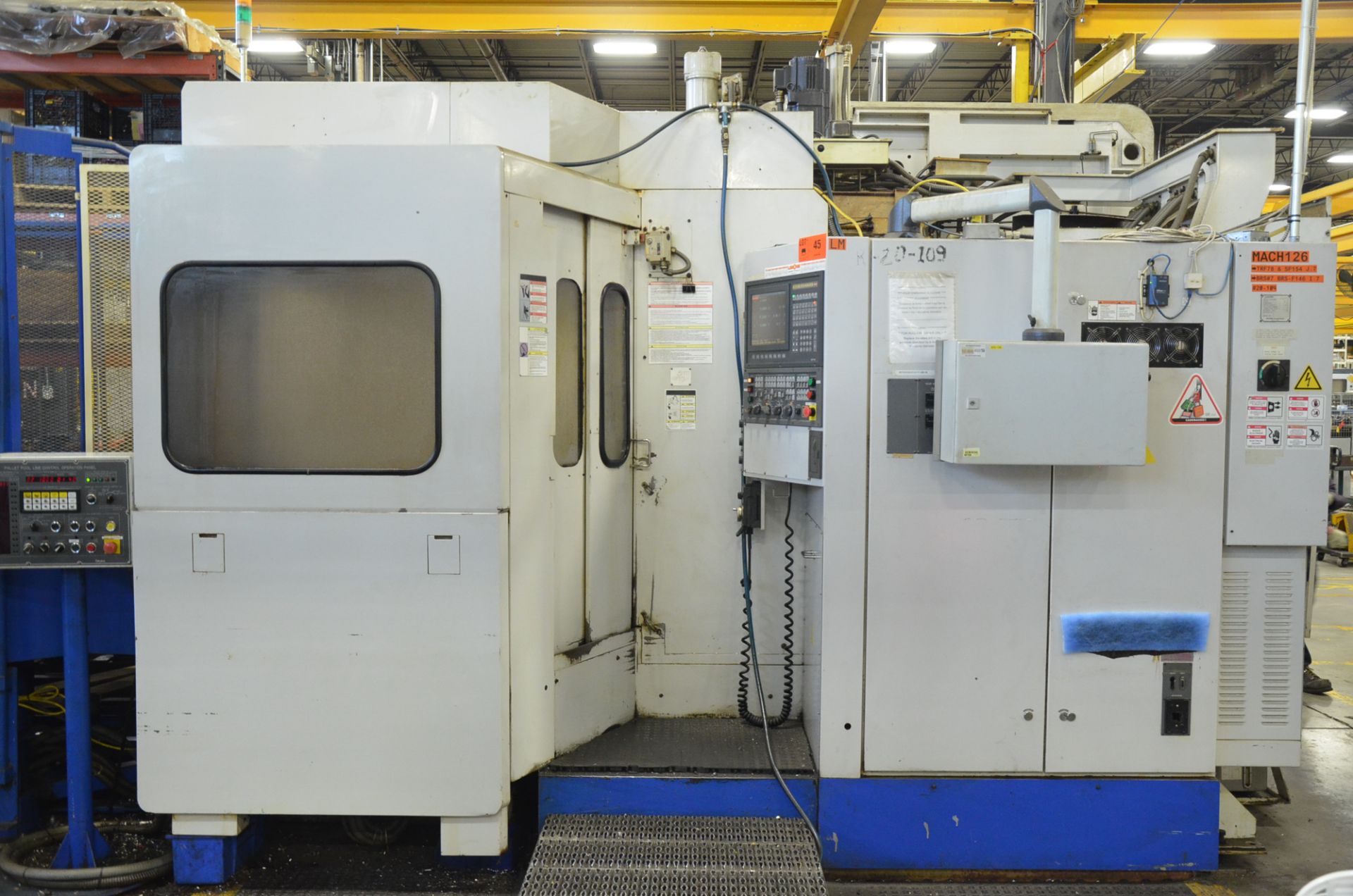 OKUMA (2003) MC-600H CNC MULTI-PALLET HORIZONTAL MACHINING CENTER WITH OKUMA OSP7000M CNC CONTROL, - Image 4 of 17