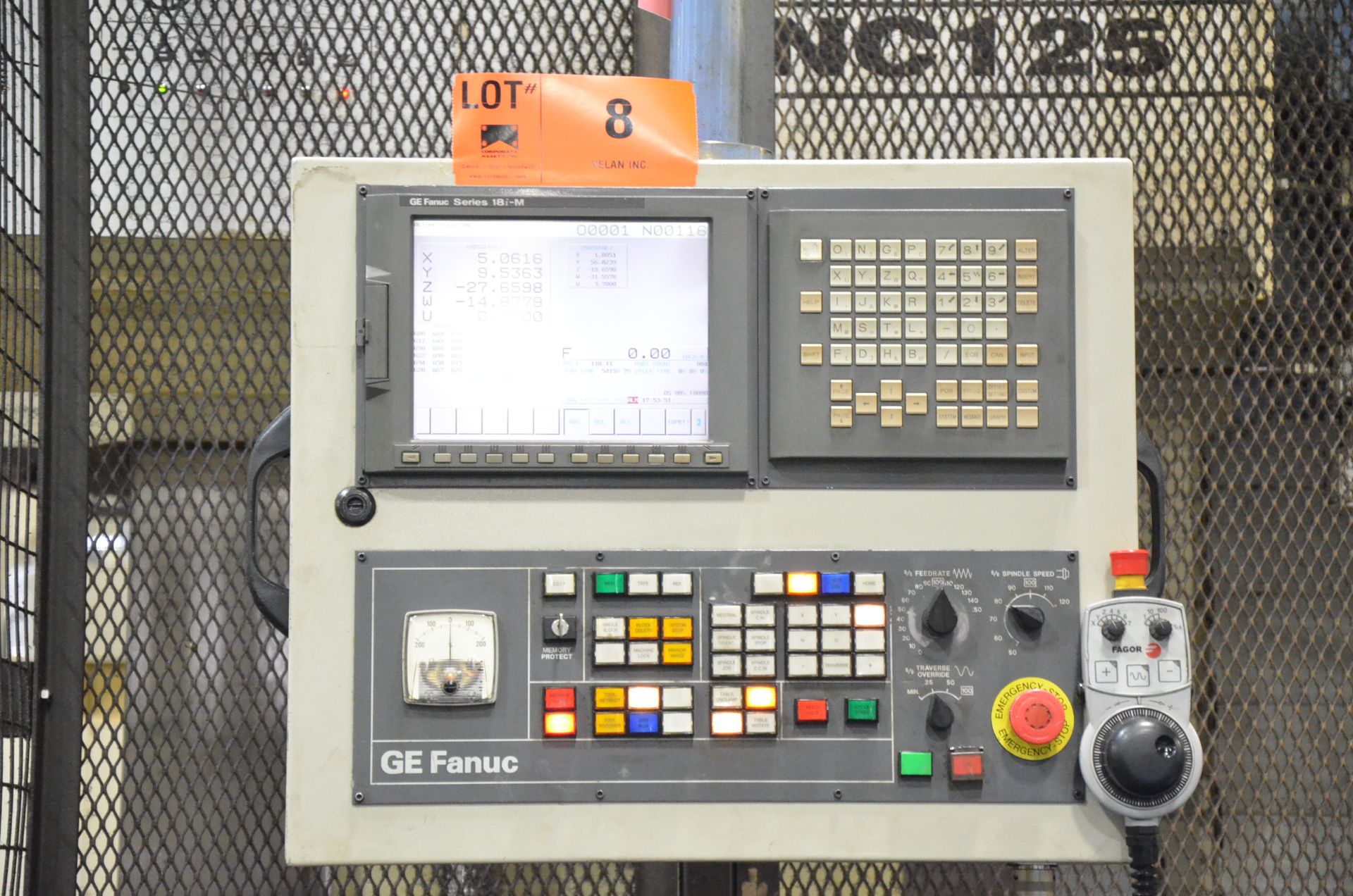 KEARNS & RICHARDS (R&R 2002) 125L CNC TABLE TYPE HORIZONTAL BORING MILL WITH FANUC 18I-M 5 AXIS - Image 12 of 41