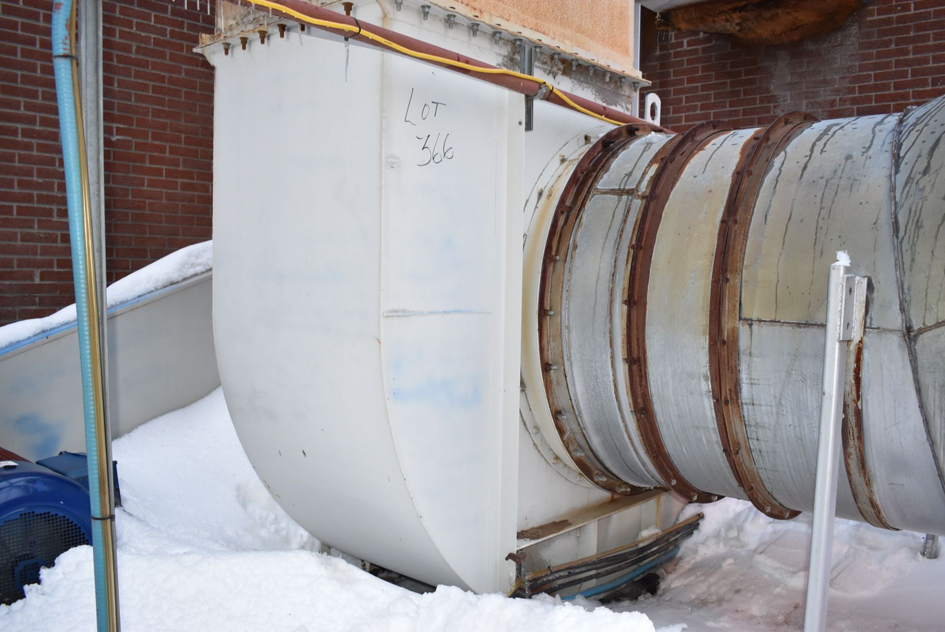 SBV VENTILATION DUST COLLECTION SYSTEM WITH 60,000 CFM CYCLONIC DUST COLLECTOR, 200 HP BLOWER, - Image 4 of 5