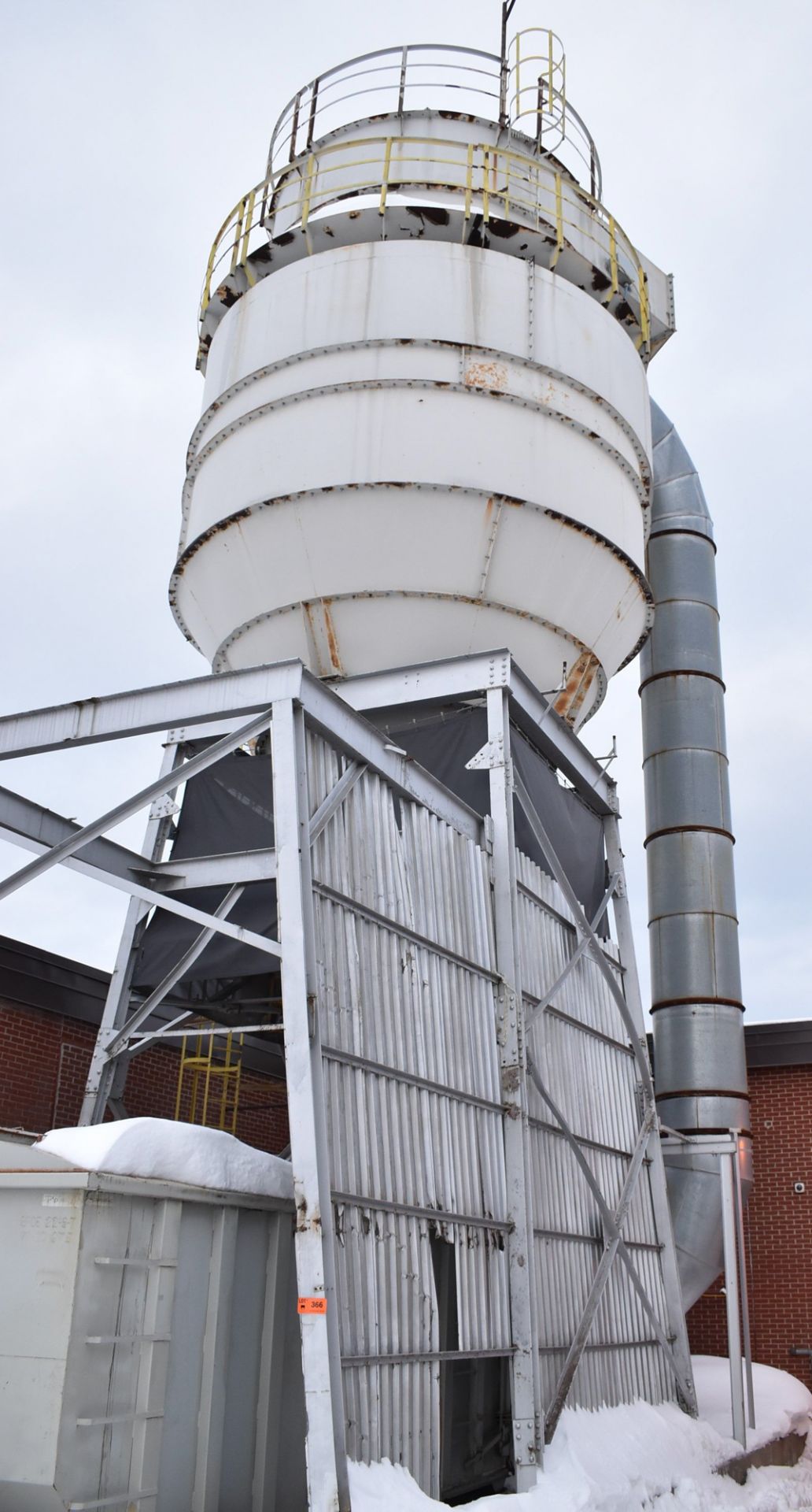 SBV VENTILATION DUST COLLECTION SYSTEM WITH 60,000 CFM CYCLONIC DUST COLLECTOR, 200 HP BLOWER,