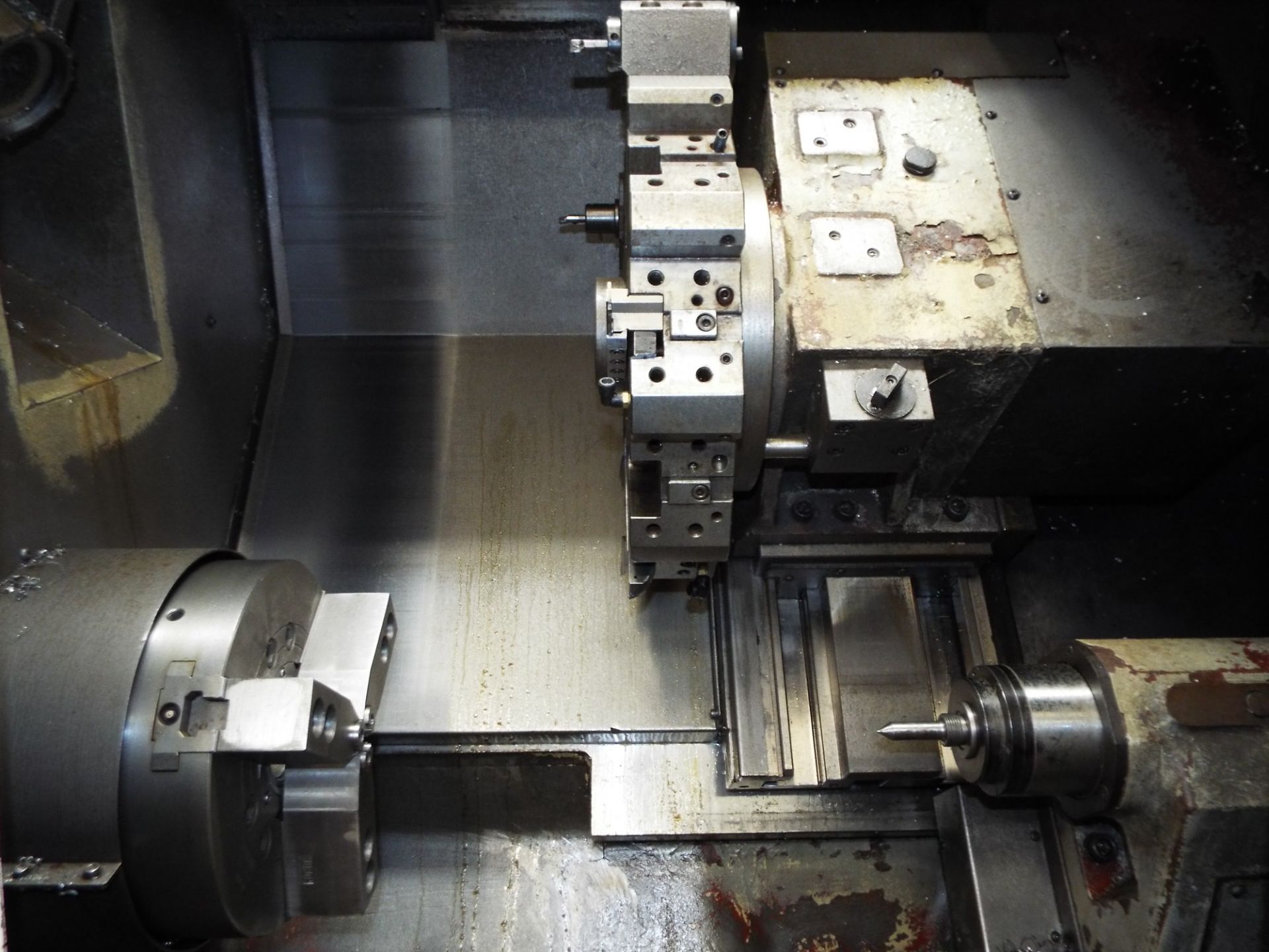 HYUNDAI KIA (2009) SKT250TTSY CNC MULTI-AXIS, OPPOSED SPINDLE TWIN TURRET LIVE MILLING AND TURNING - Image 3 of 8