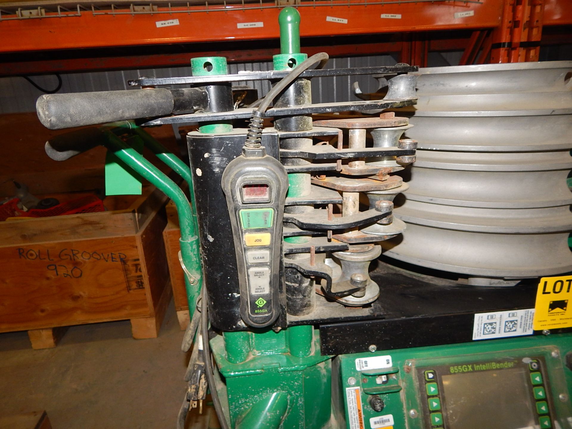 GREENLEE 855GX INTELLIBENDER CONDUIT BENDER, WITH 1-2" CAPACITY, DIGITAL AND PENDANT CONTROLS, S/ - Image 5 of 5