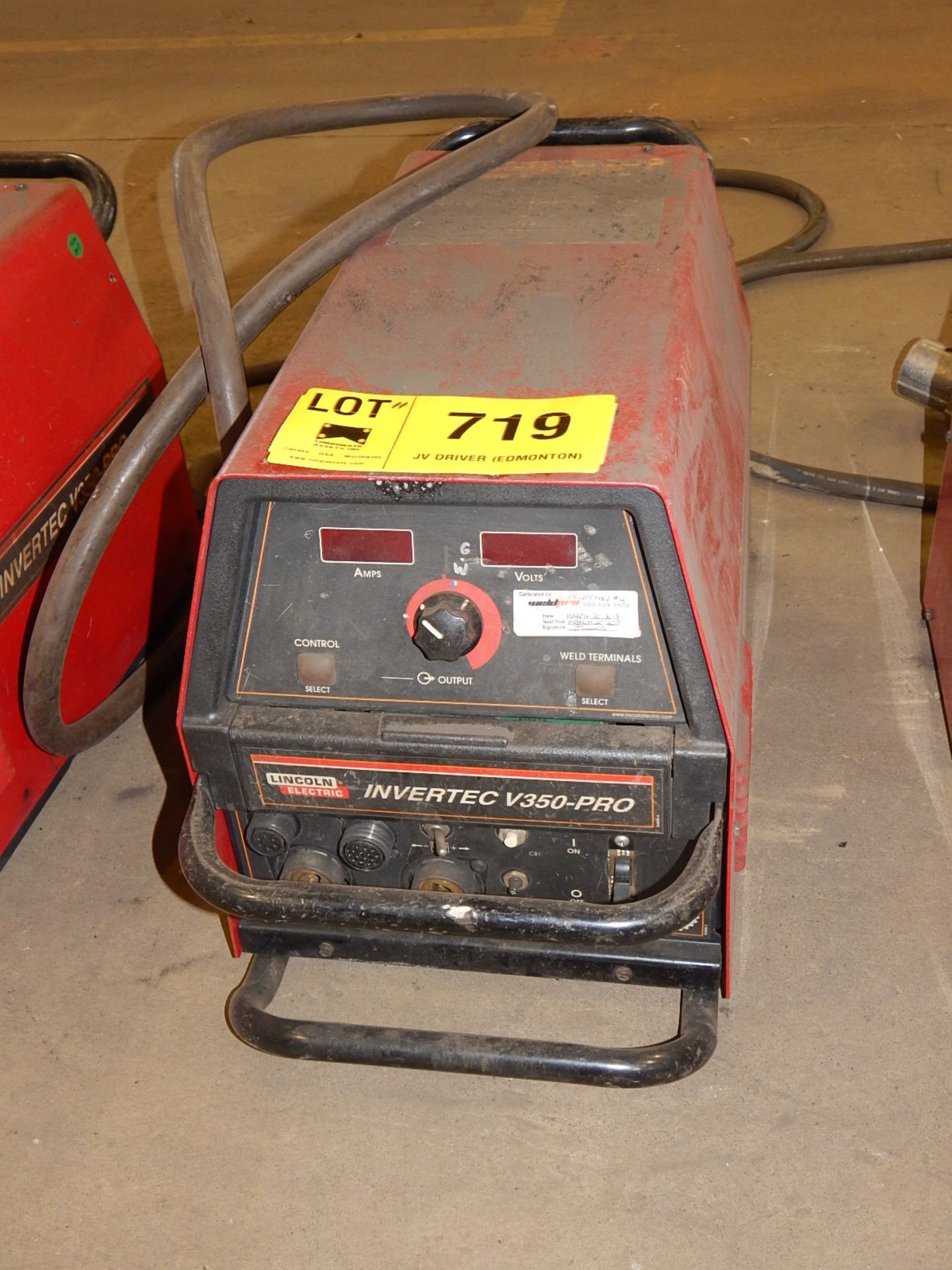 LINCOLN ELECTRIC INVERTEC V350-PRO DIGITAL WELDER, S/N N/A