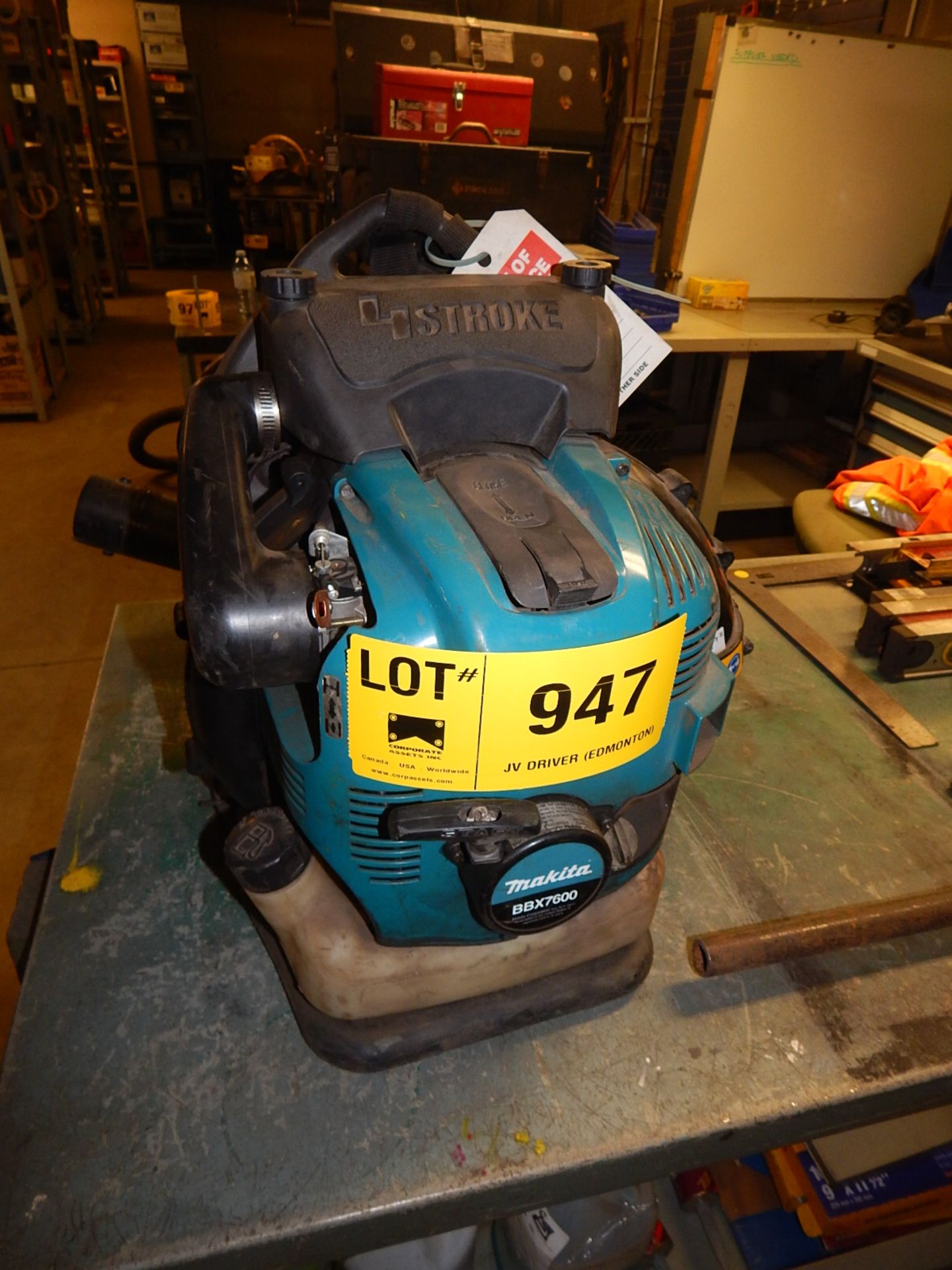 MAKITA BBX7600 GAS POWERED BACKPACK-TYPE LEAF BLOWER, S/N: N/A